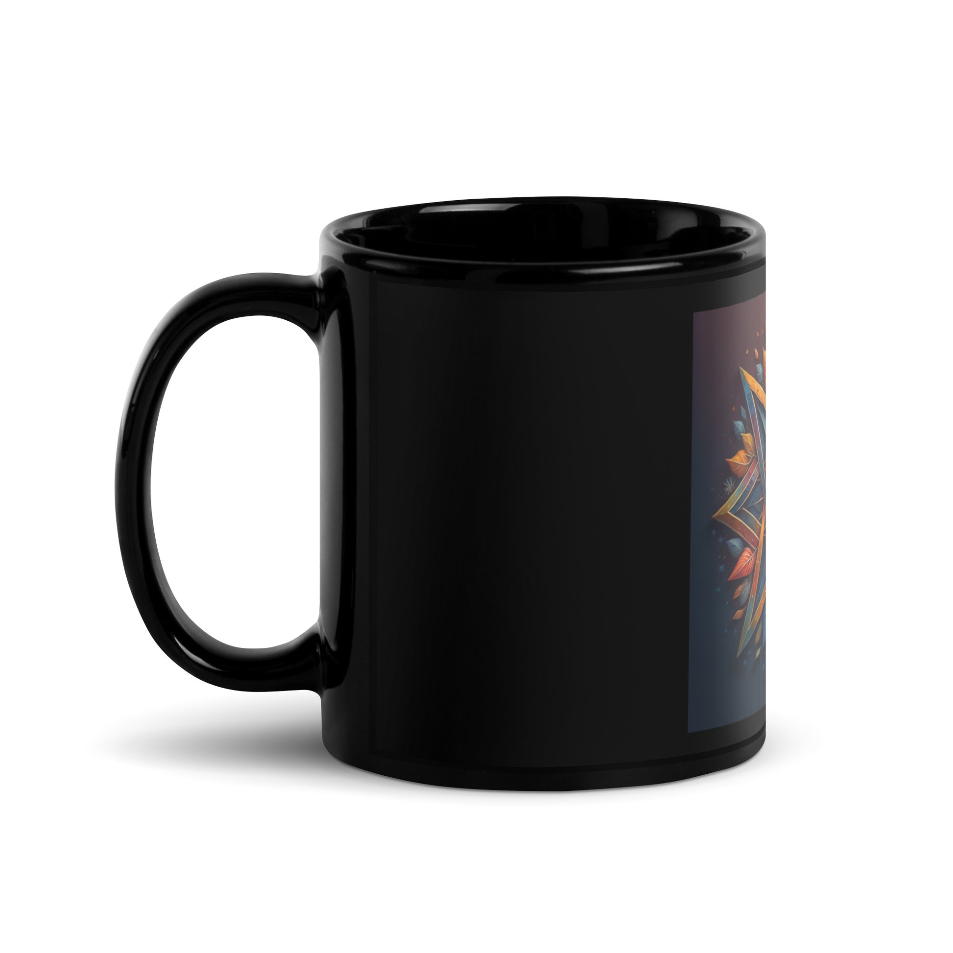 Vibrant Song | Star of David | Black Glossy Mug Jouparty