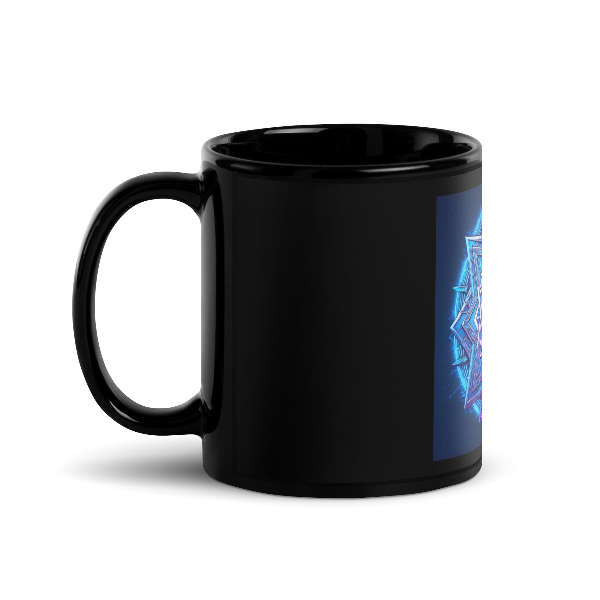 Magic Sound | Star of David | Black Glossy Mug Jouparty