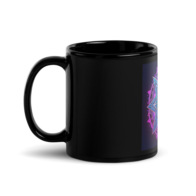 Magic Sound | Star of David | Black Glossy Mug