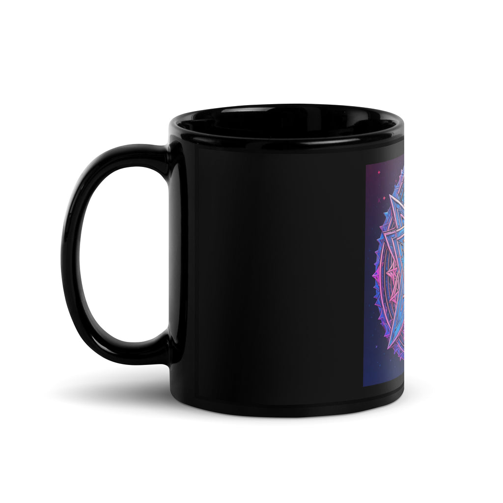 Magic Sound | Star of David | Black Glossy Mug Jouparty
