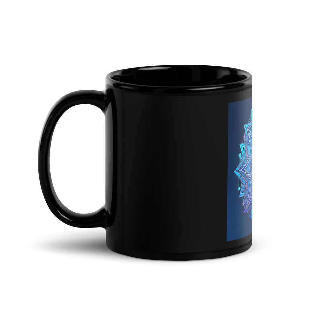 Magic Sound | Star of David | Black Glossy Mug Jouparty