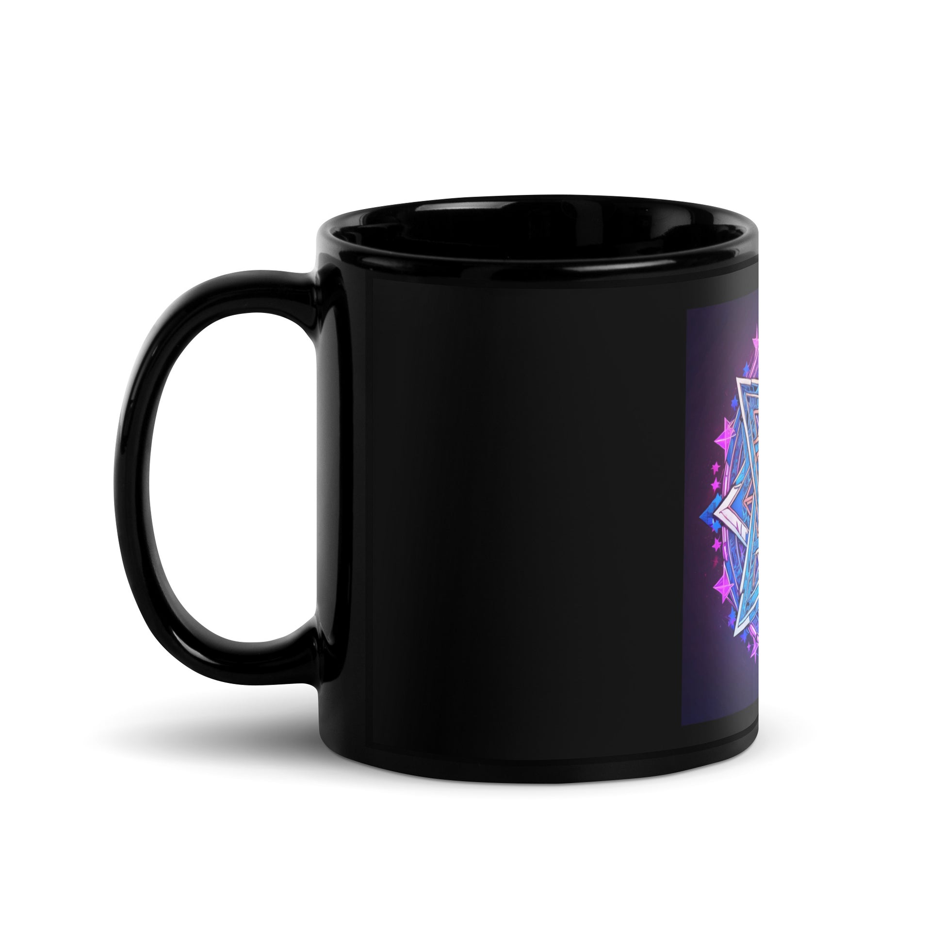 Magic Sound | Star of David | Black Glossy Mug Jouparty