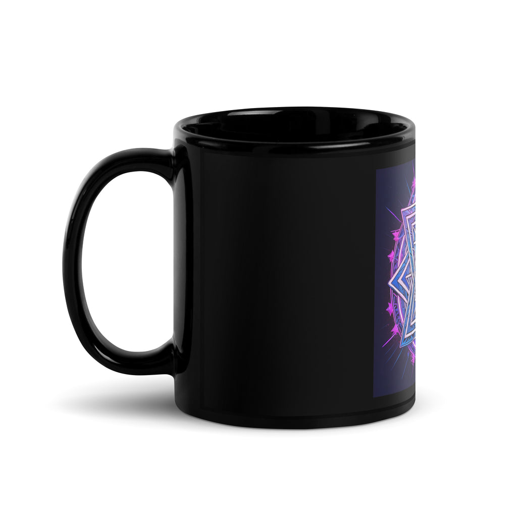 Magic Sound | Star of David | Black Glossy Mug Jouparty