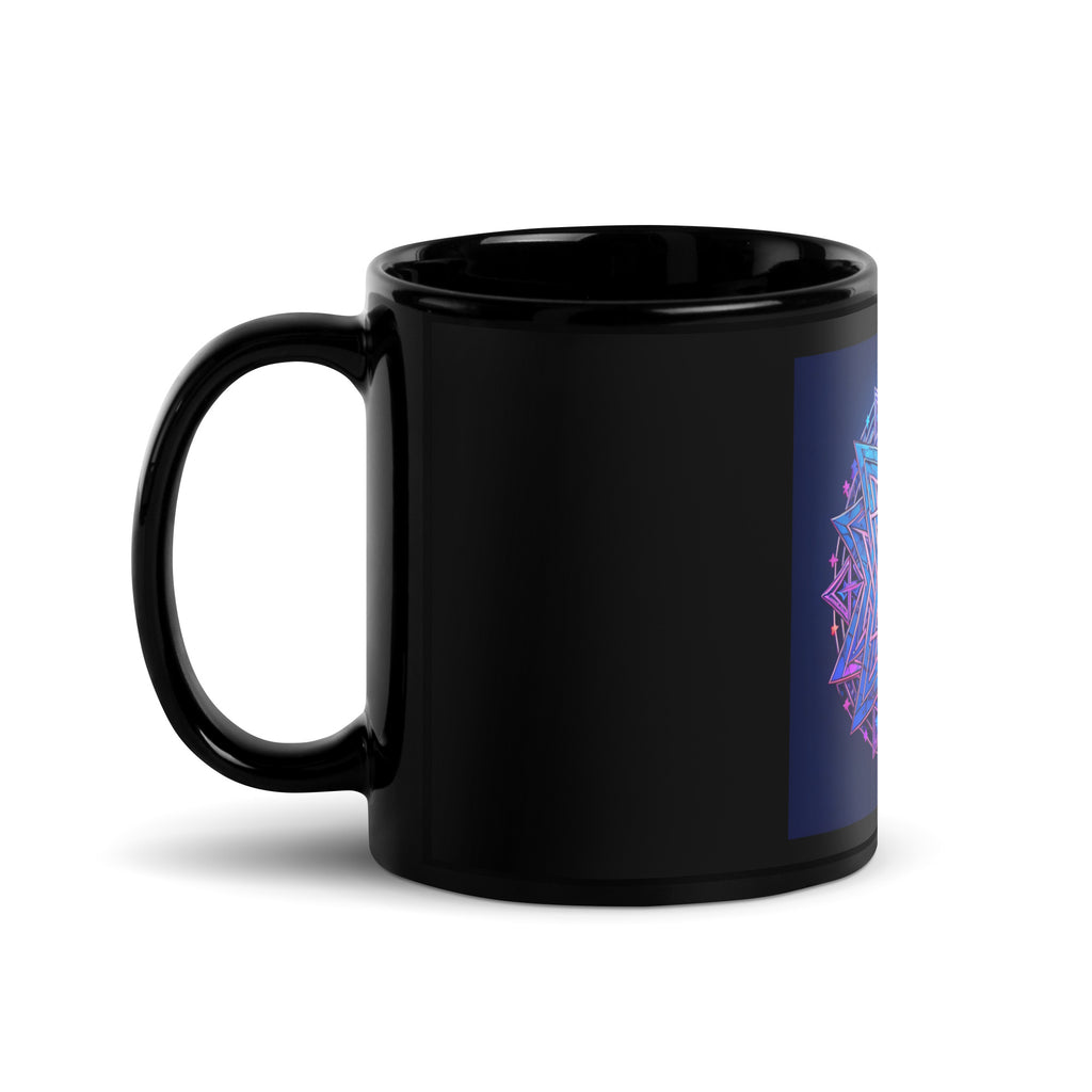 Magic Sound | Star of David | Black Glossy Mug Jouparty