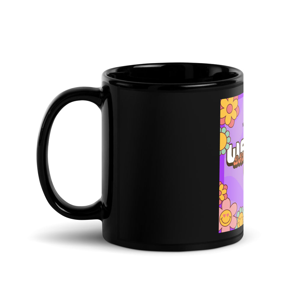 We Will Dance | Retro-Purple Style | Black Glossy Mug