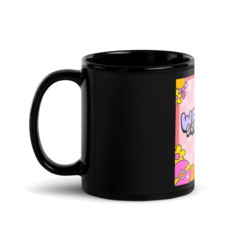 We Will Dance | Retro-Pink Style | Black Glossy Mug
