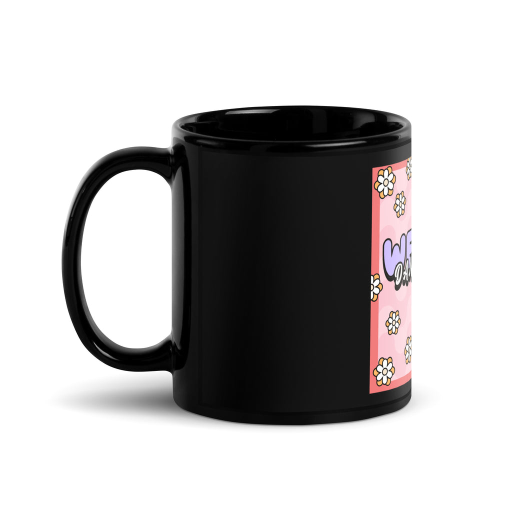 We Will Dance | Retro-Pink Style | Black Glossy Mug Jouparty