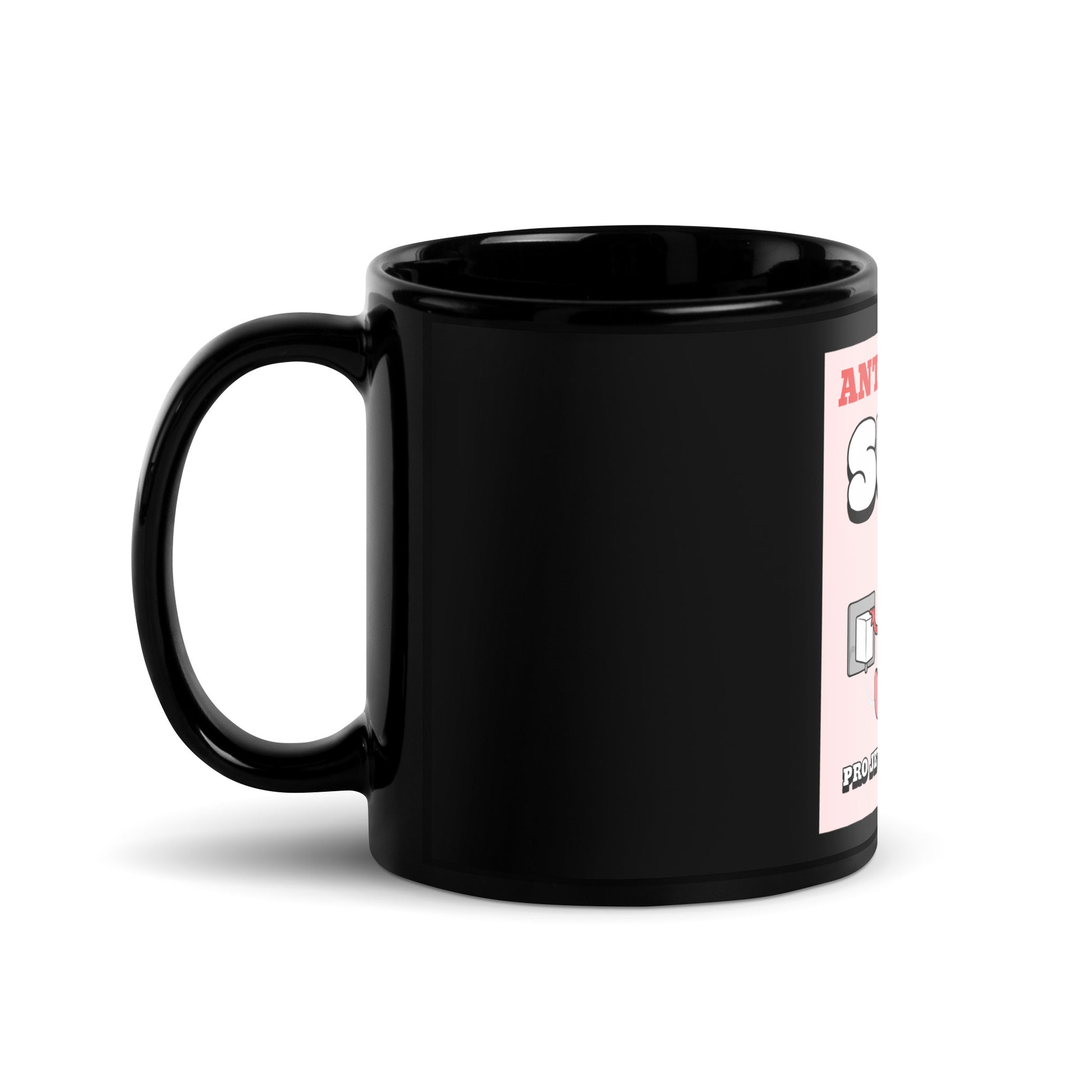 Antisemites Suck | Black Glossy Mug