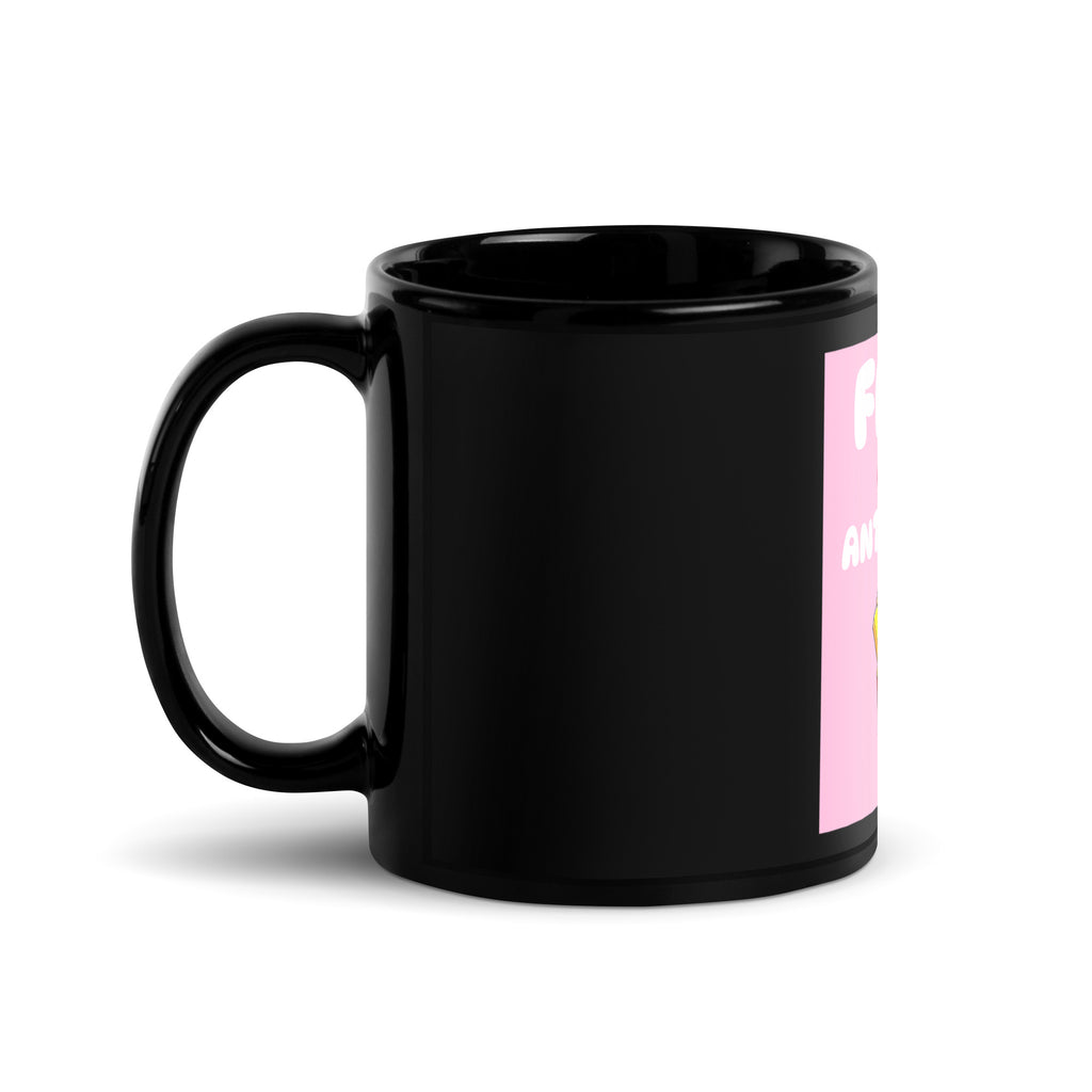 Fries Over Antisemites | Black Glossy Mug
