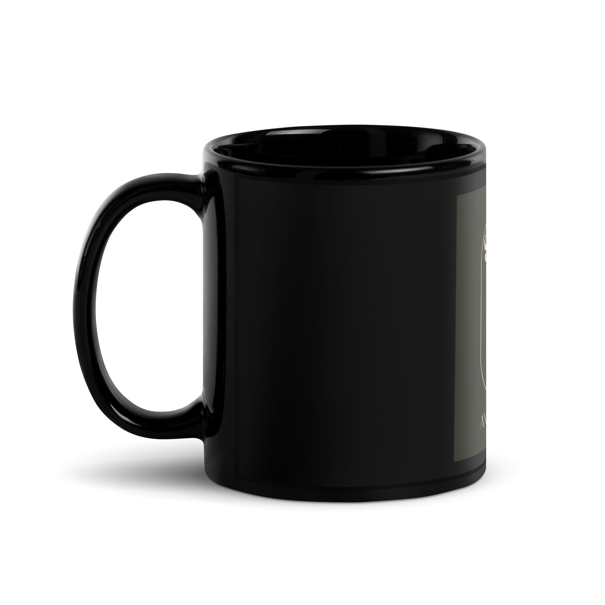 Stop Antisemitism | Plants & Flowers Edition | Black Glossy Mug