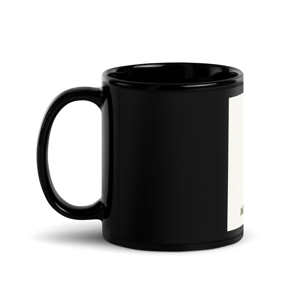 Stop Antisemitism | Plants & Flowers Edition | Black Glossy Mug