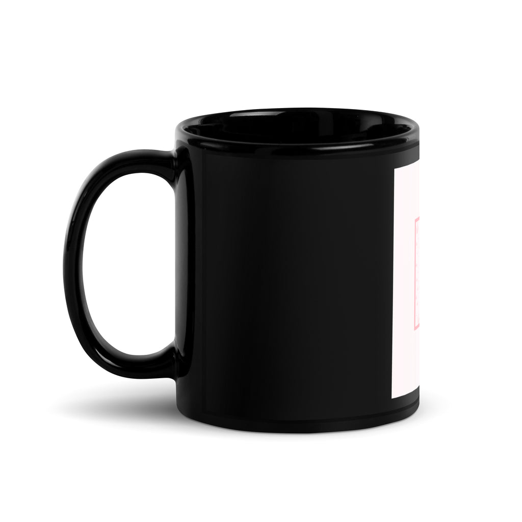 Stop Antisemitism | Plants & Flowers Edition | Black Glossy Mug