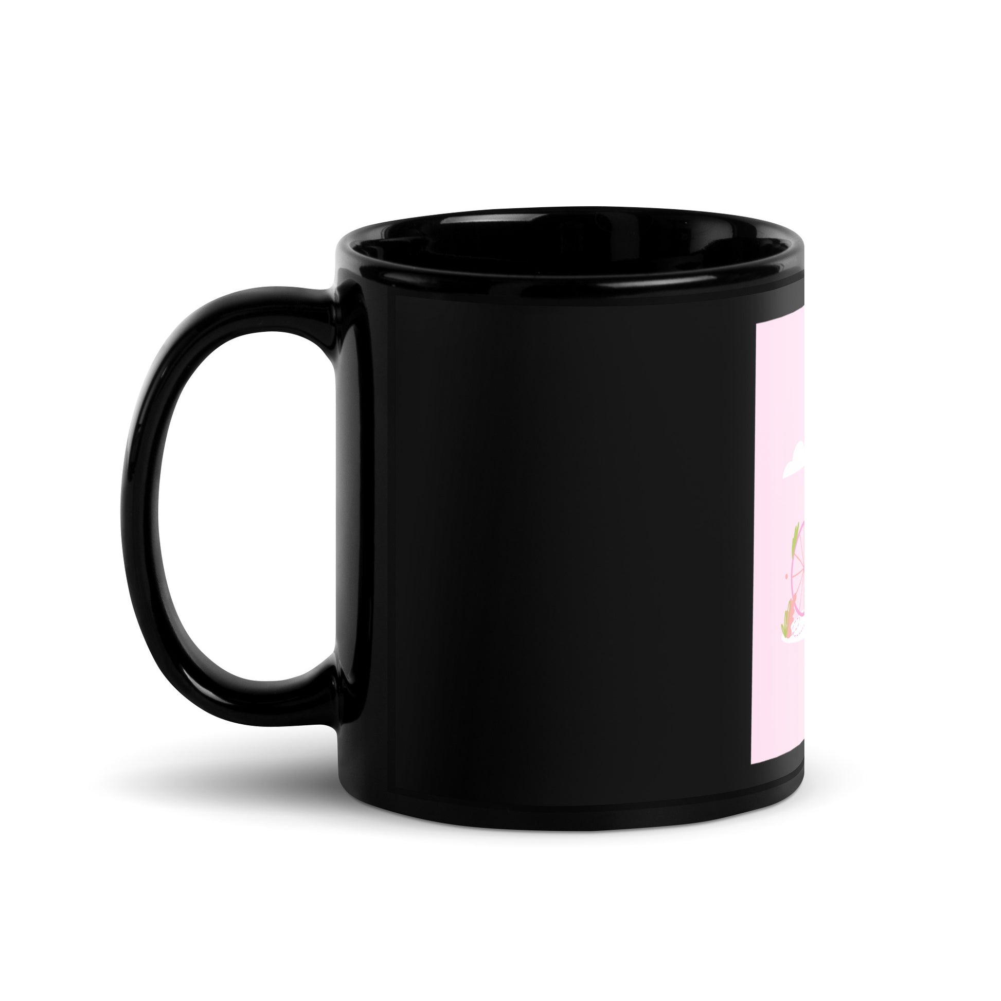 Bike Journey | Stop Antisemitism | Black Glossy Mug
