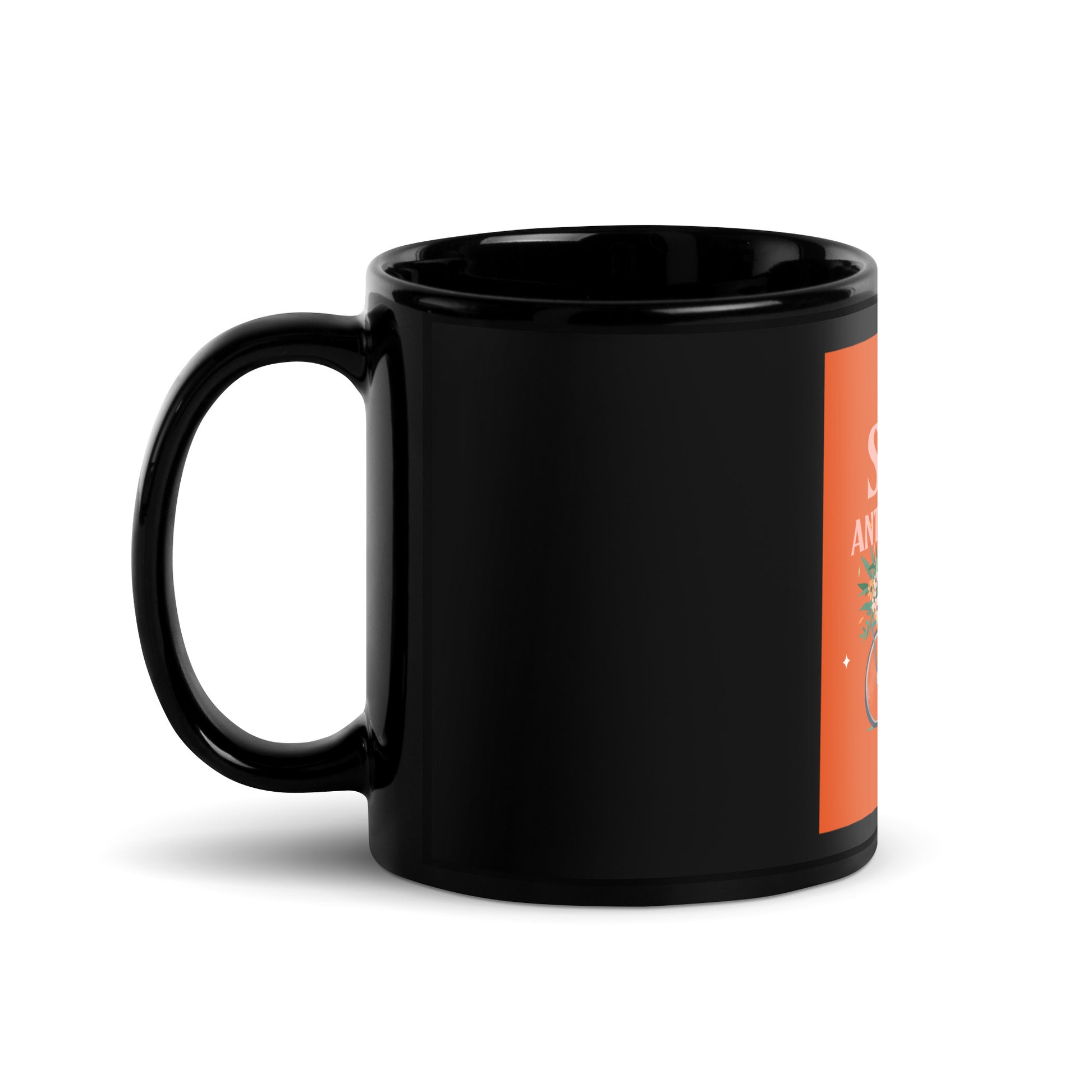 Bike Journey | Stop Antisemitism | Black Glossy Mug