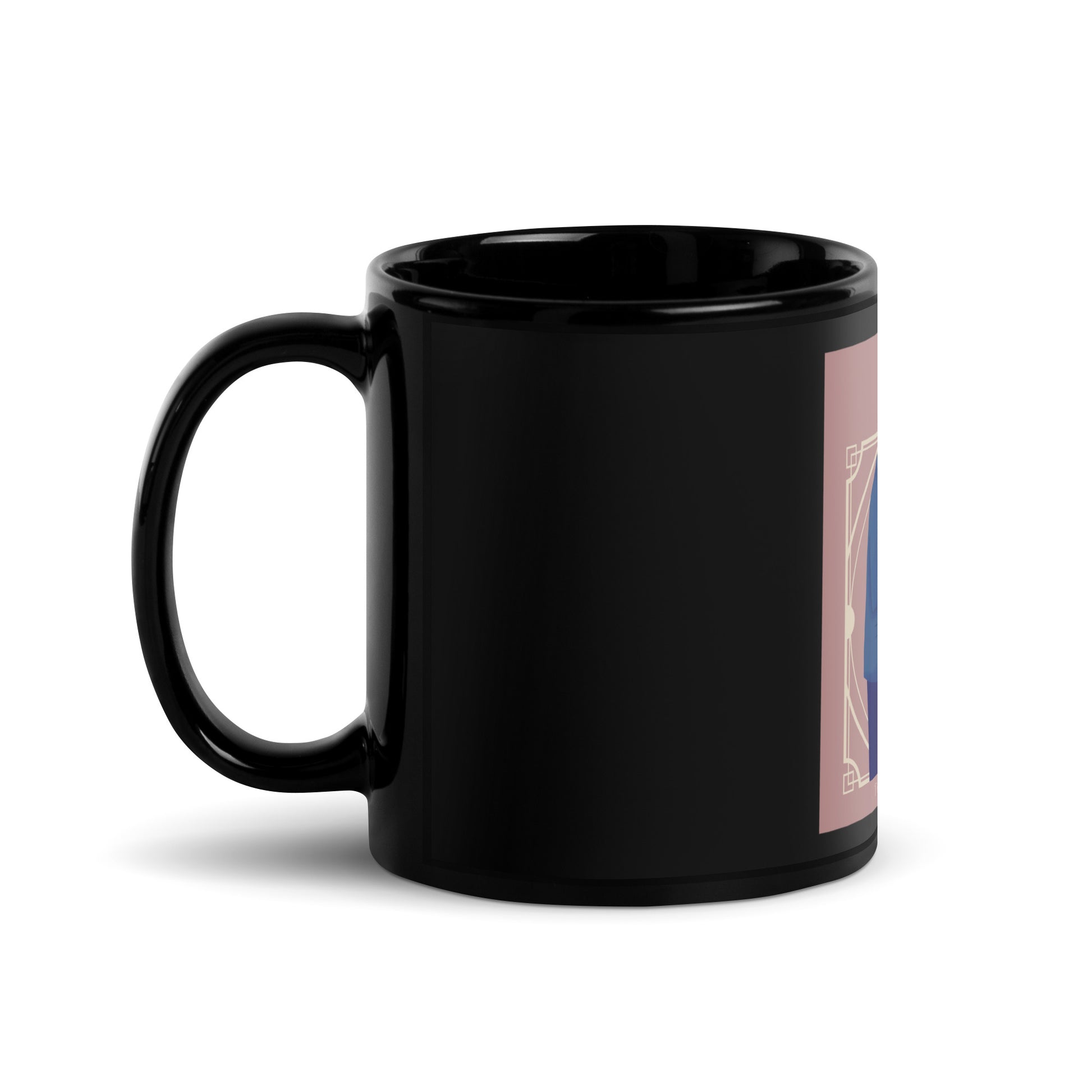 Art Deco Love Story | No Antisemitism | Black Glossy Mug
