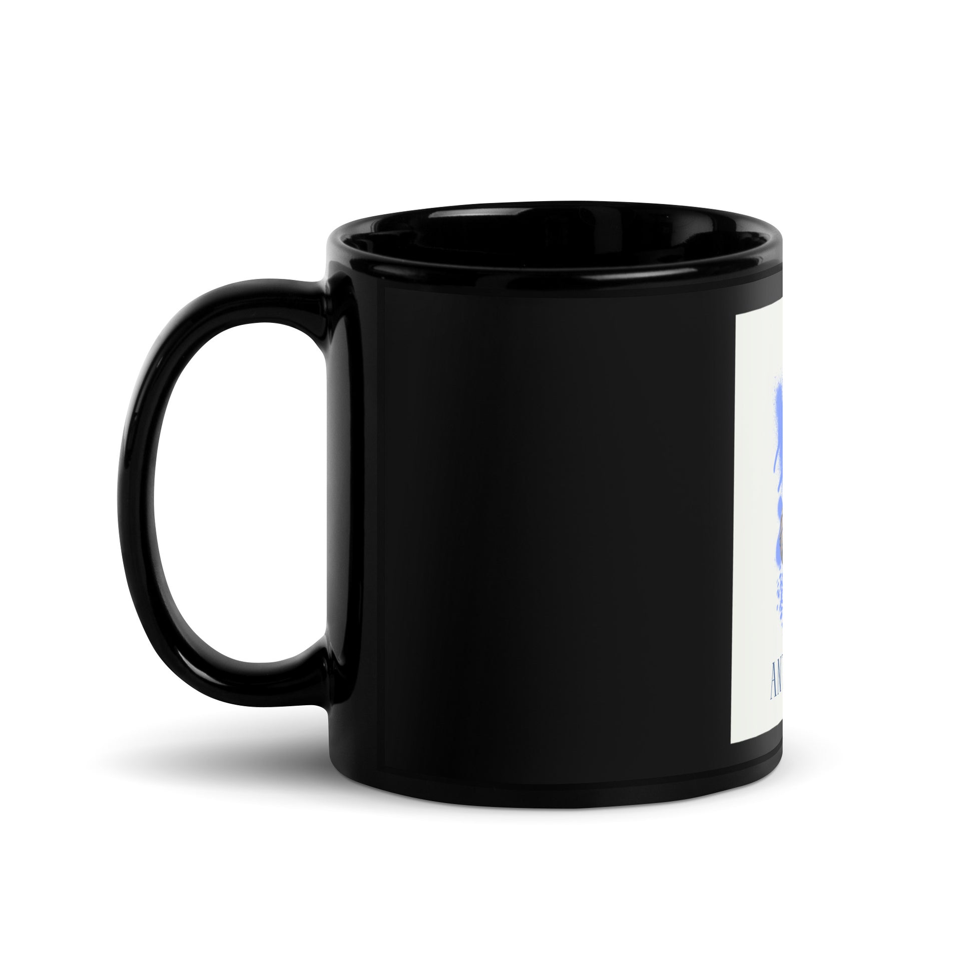 Graffiti Statue Anthem | No Antisemitism | Black Glossy Mug