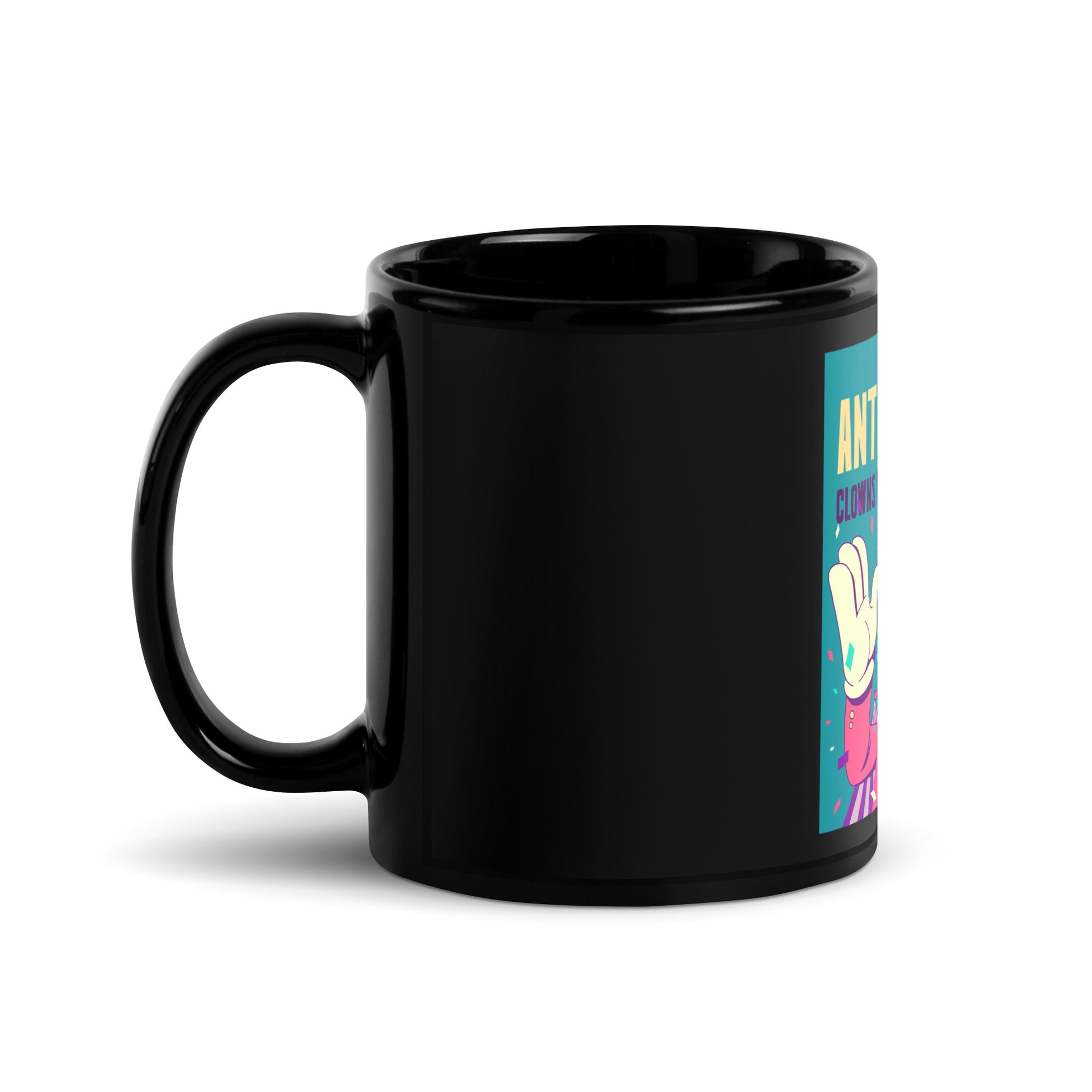 Antisemitic Clowns | Black Glossy Mug