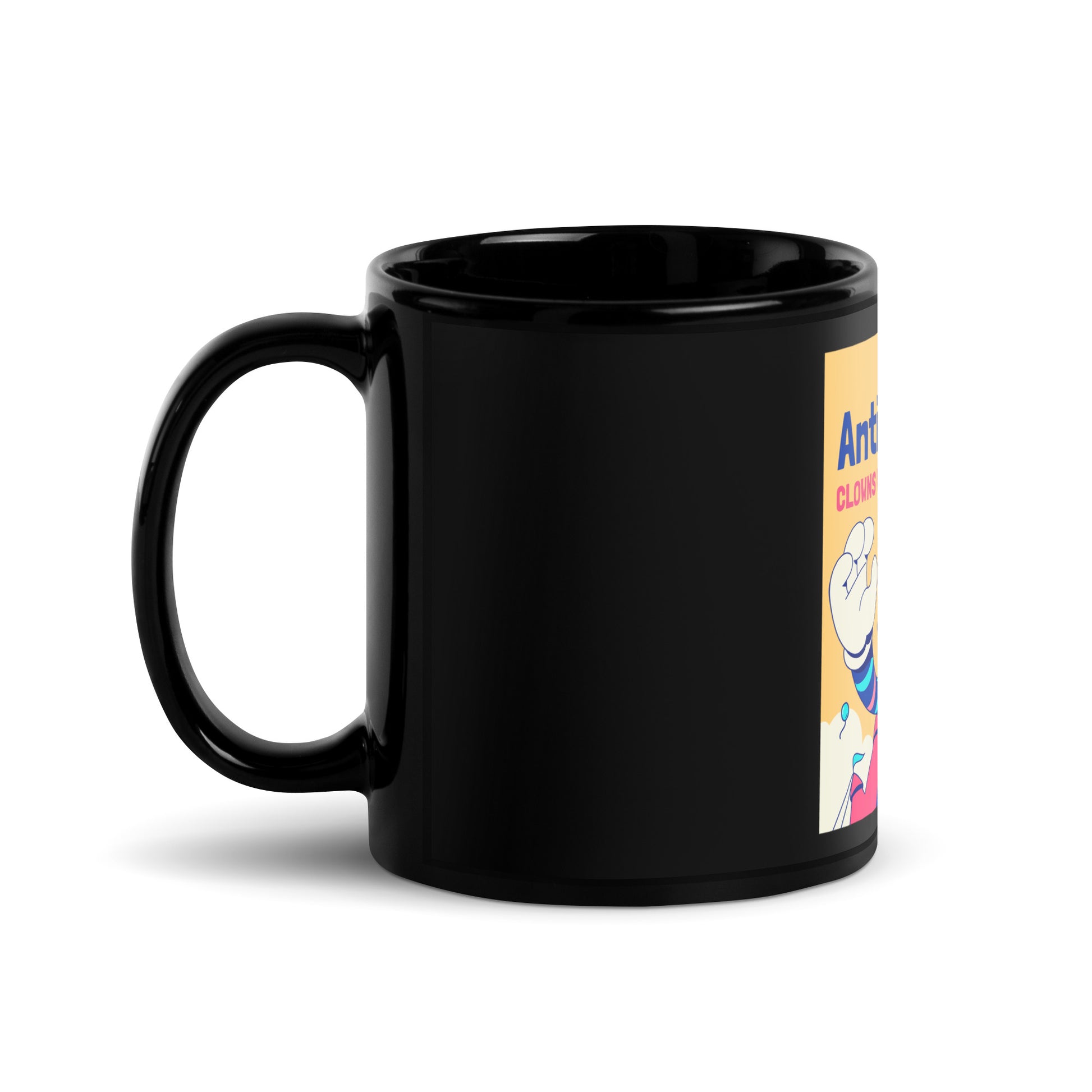 Antisemitic Clowns | Black Glossy Mug