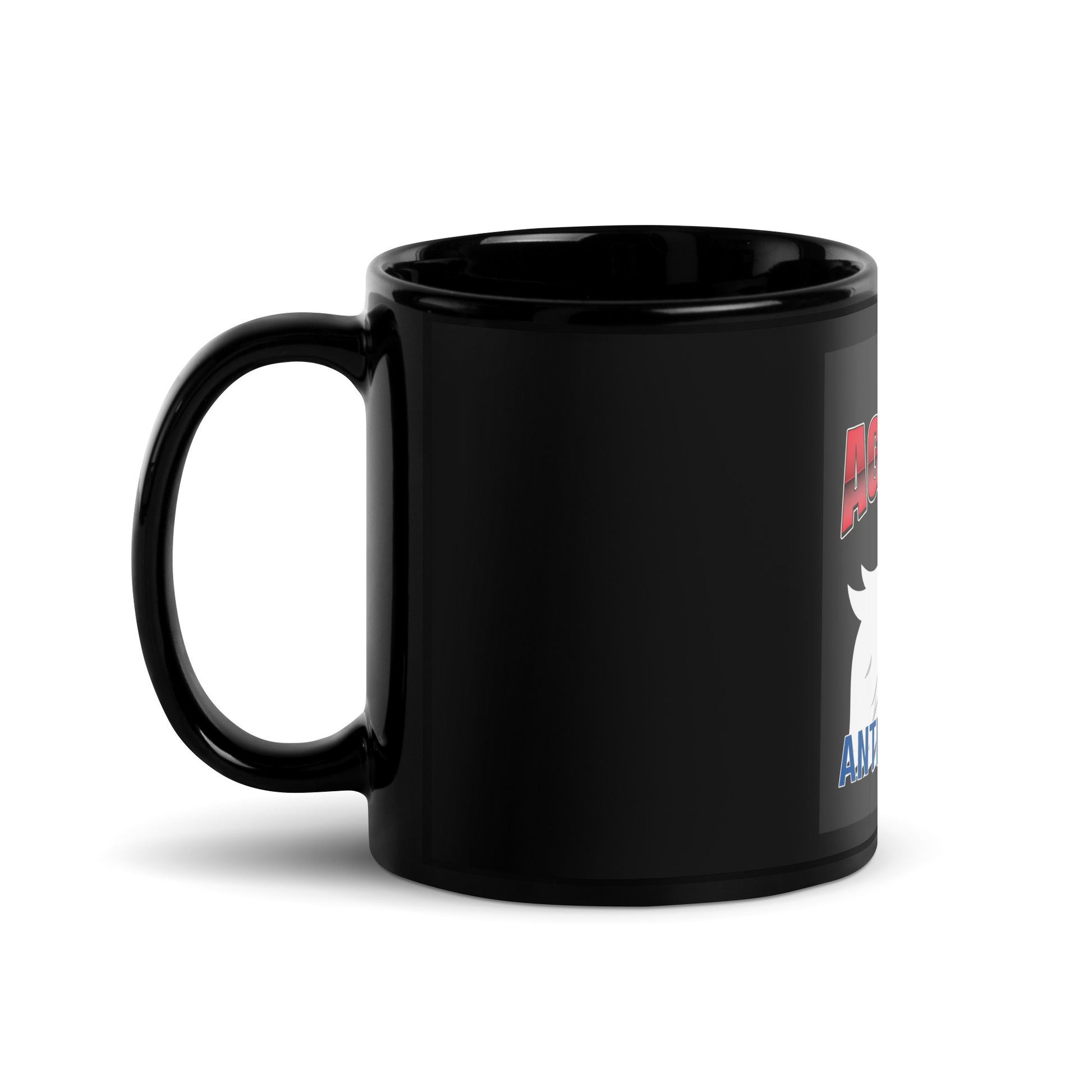 USA Edition | United Against Antisemitism | Black Glossy Mug