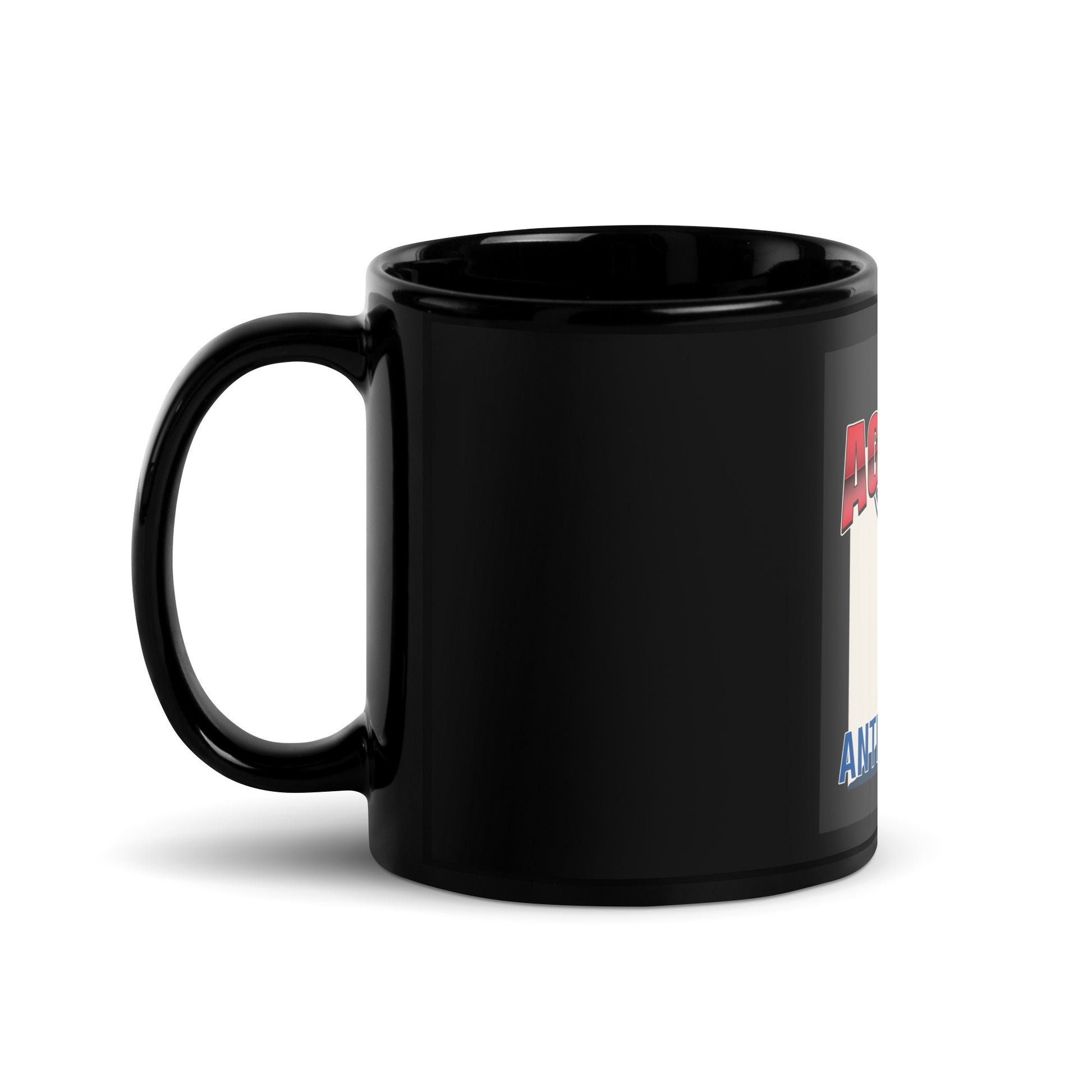 USA Edition | United Against Antisemitism | Black Glossy Mug