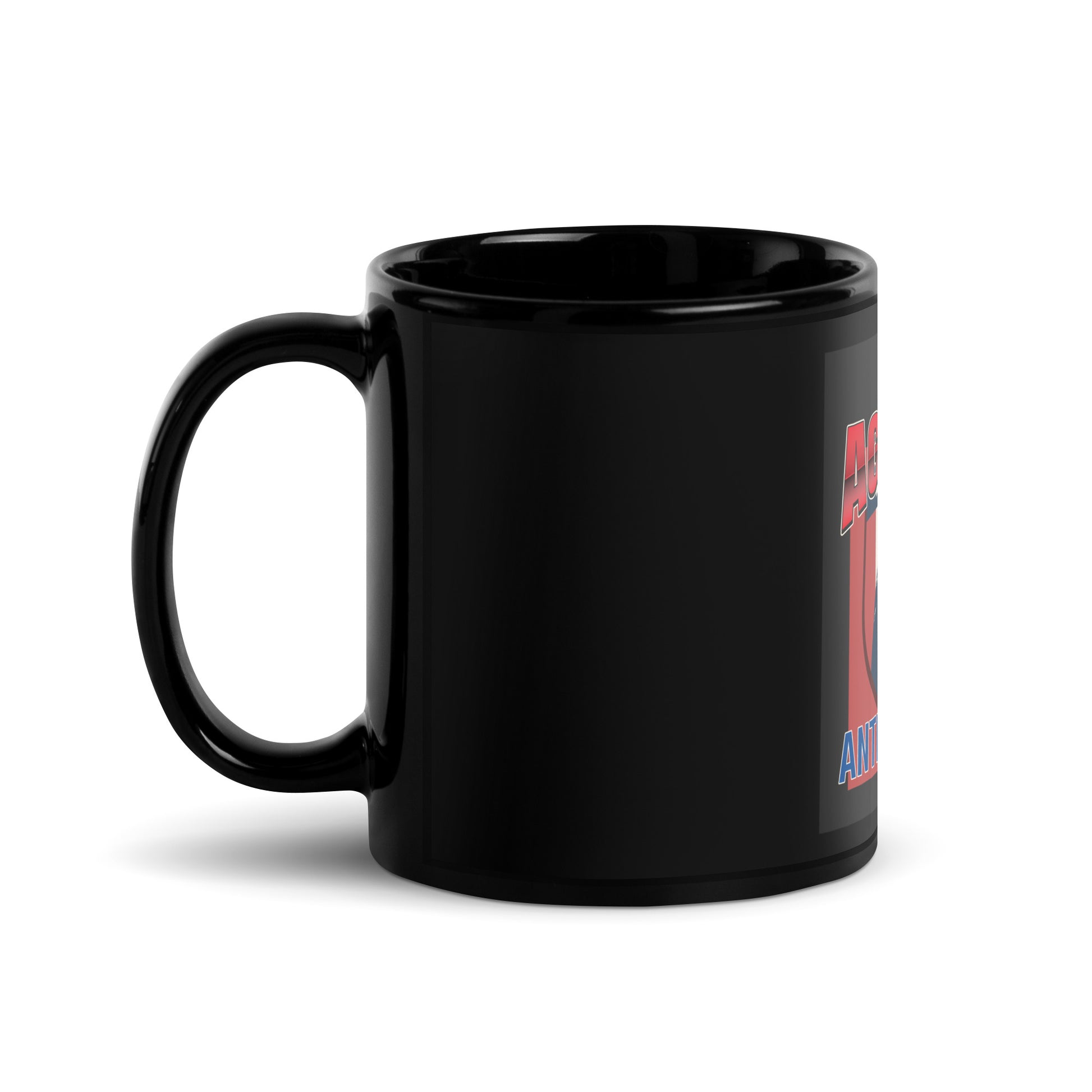 USA Edition | United Against Antisemitism | Black Glossy Mug