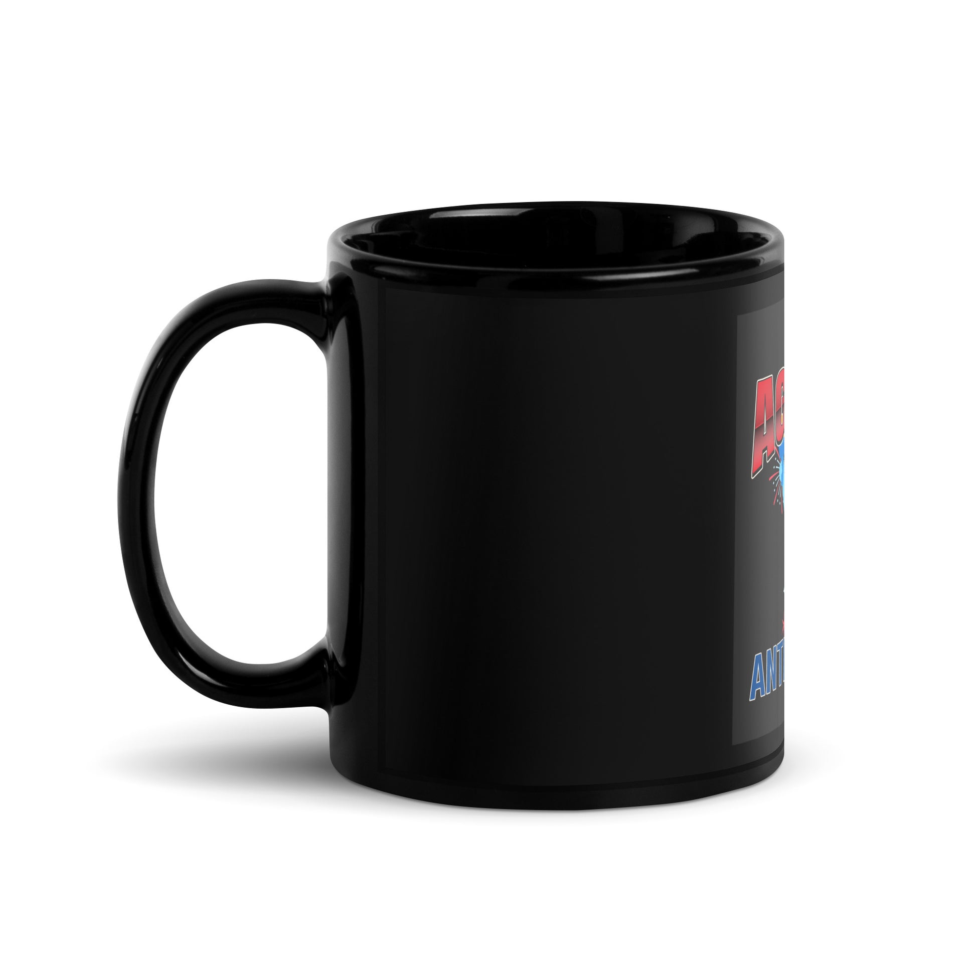 USA Edition | United Against Antisemitism | Black Glossy Mug