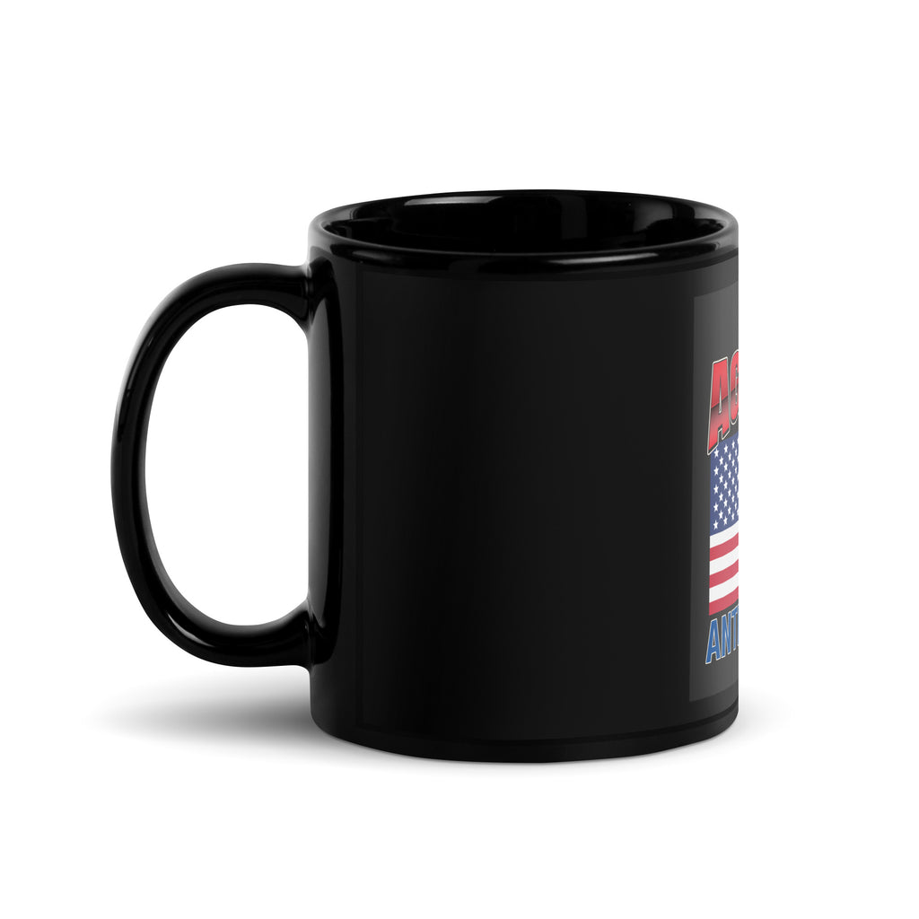 USA Edition | United Against Antisemitism | Black Glossy Mug