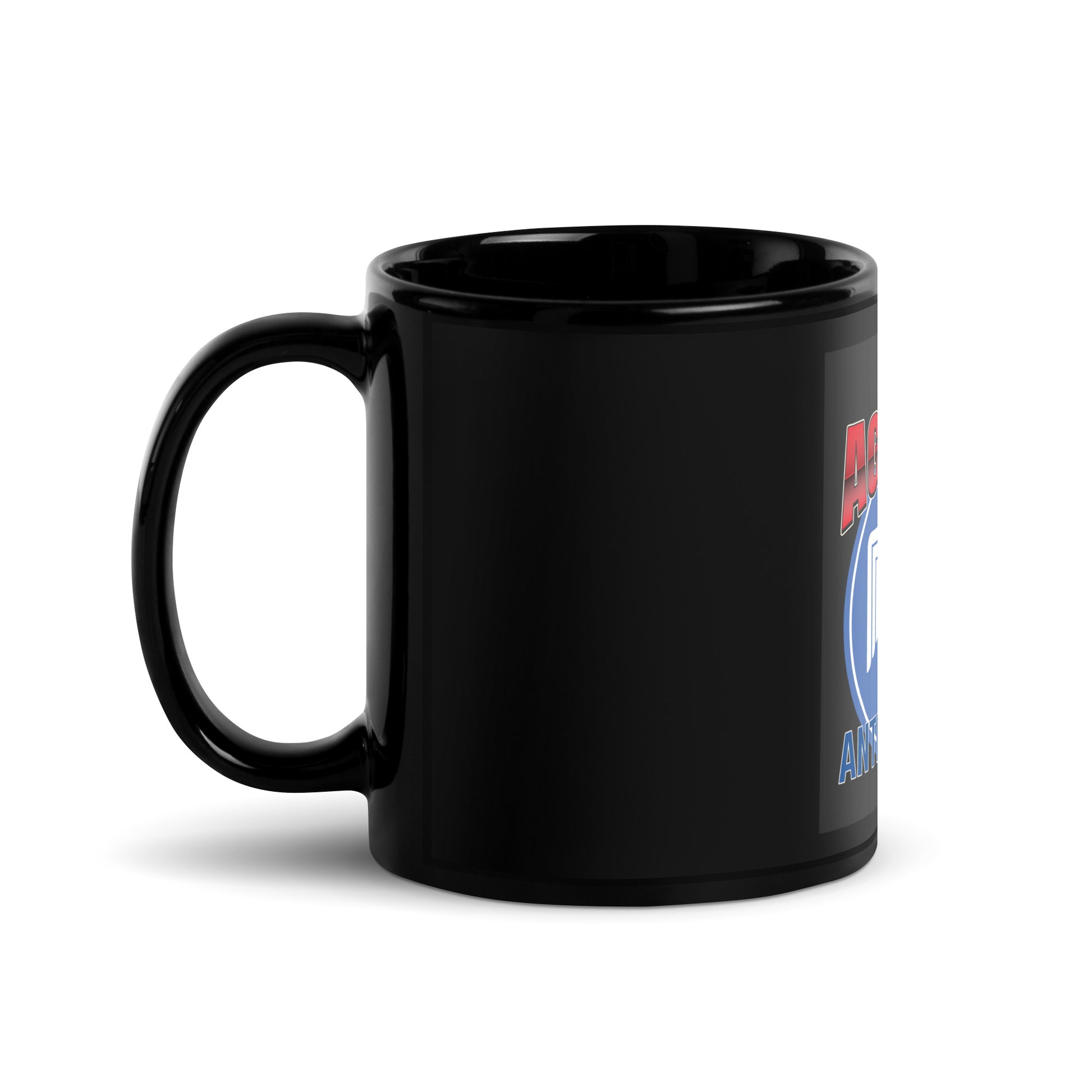 USA Edition | United Against Antisemitism | Black Glossy Mug