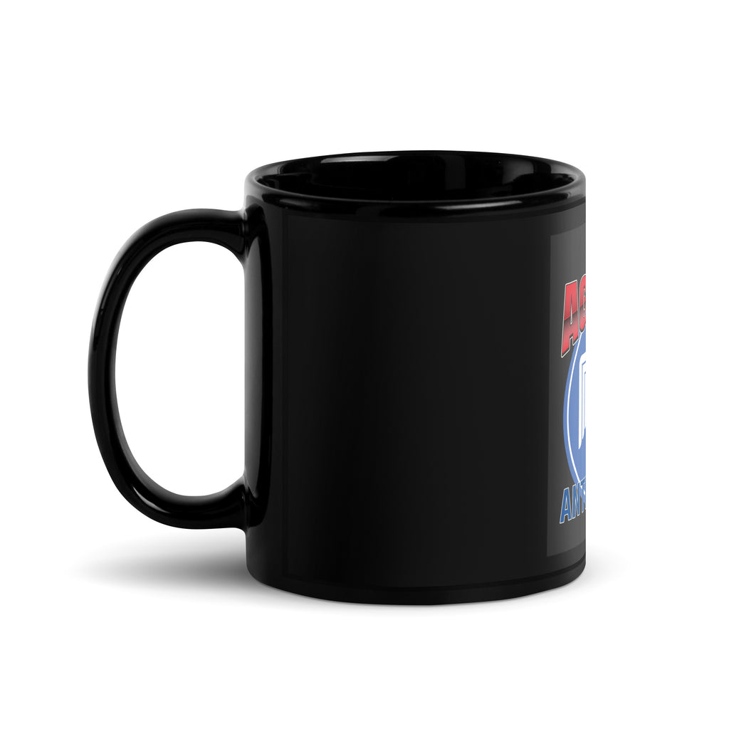 USA Edition | United Against Antisemitism | Black Glossy Mug