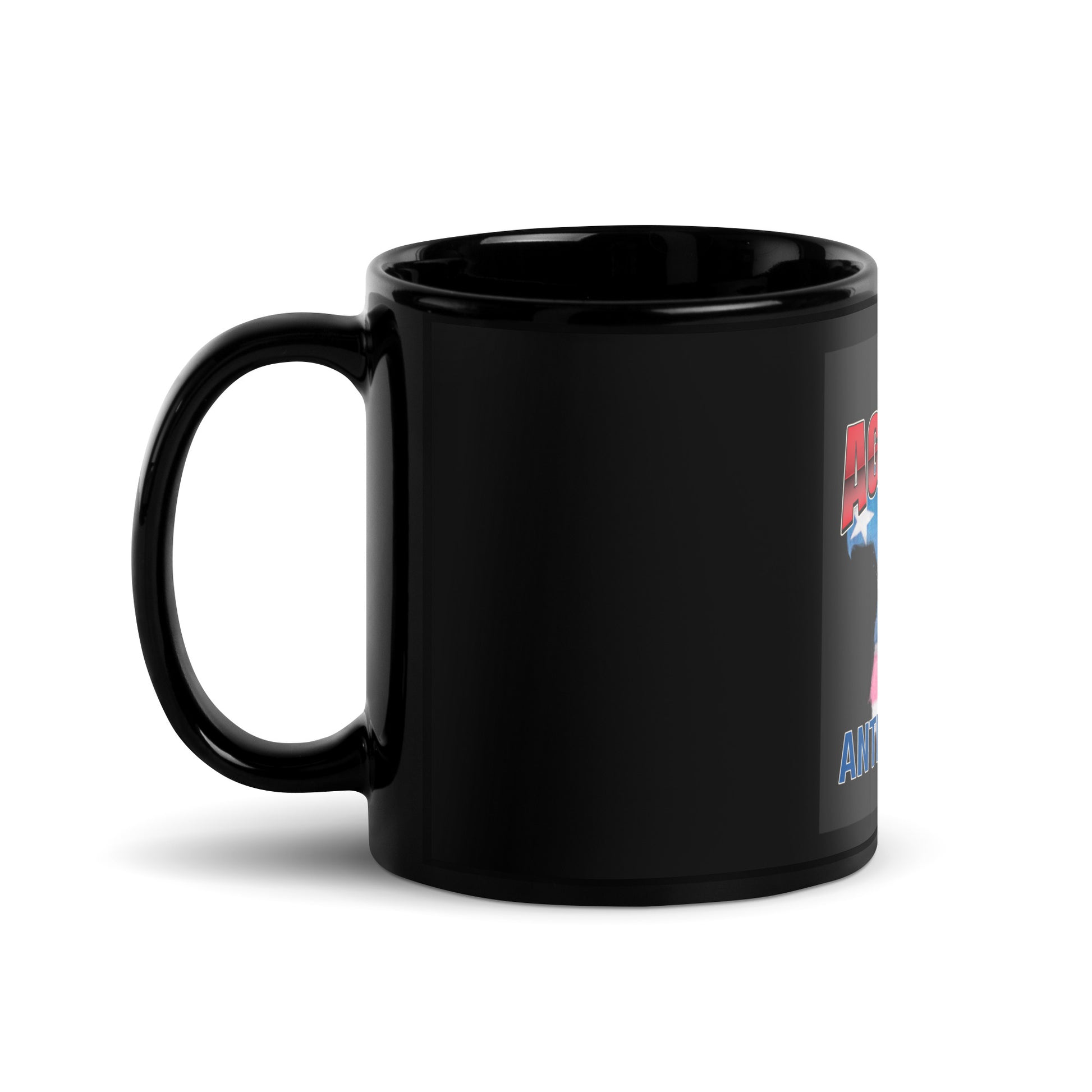 USA Edition | United Against Antisemitism | Black Glossy Mug