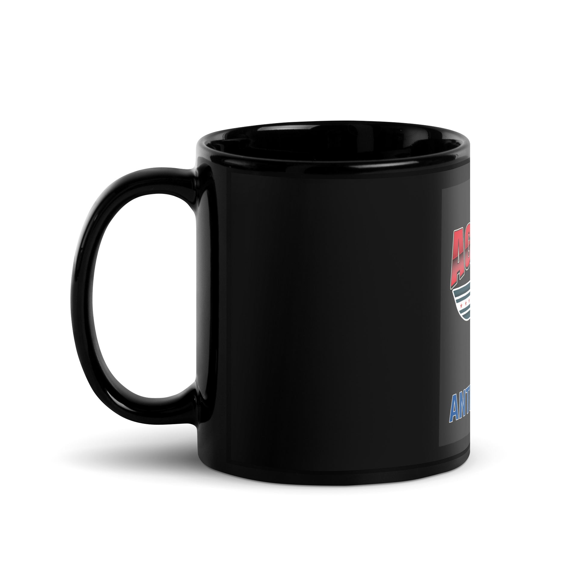 USA Edition | United Against Antisemitism | Black Glossy Mug