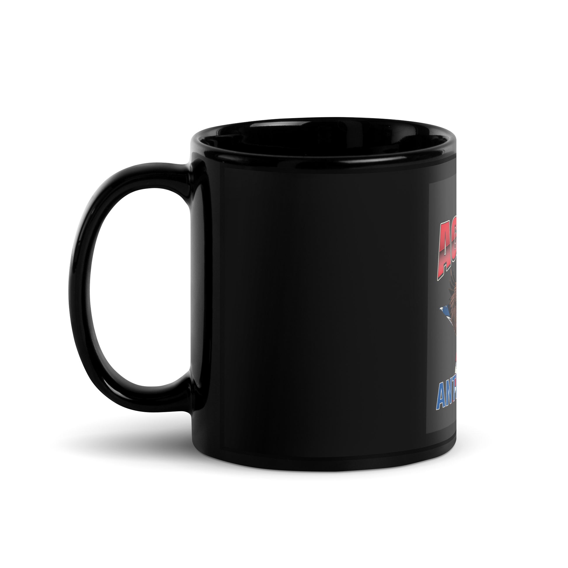 USA Edition | United Against Antisemitism | Black Glossy Mug