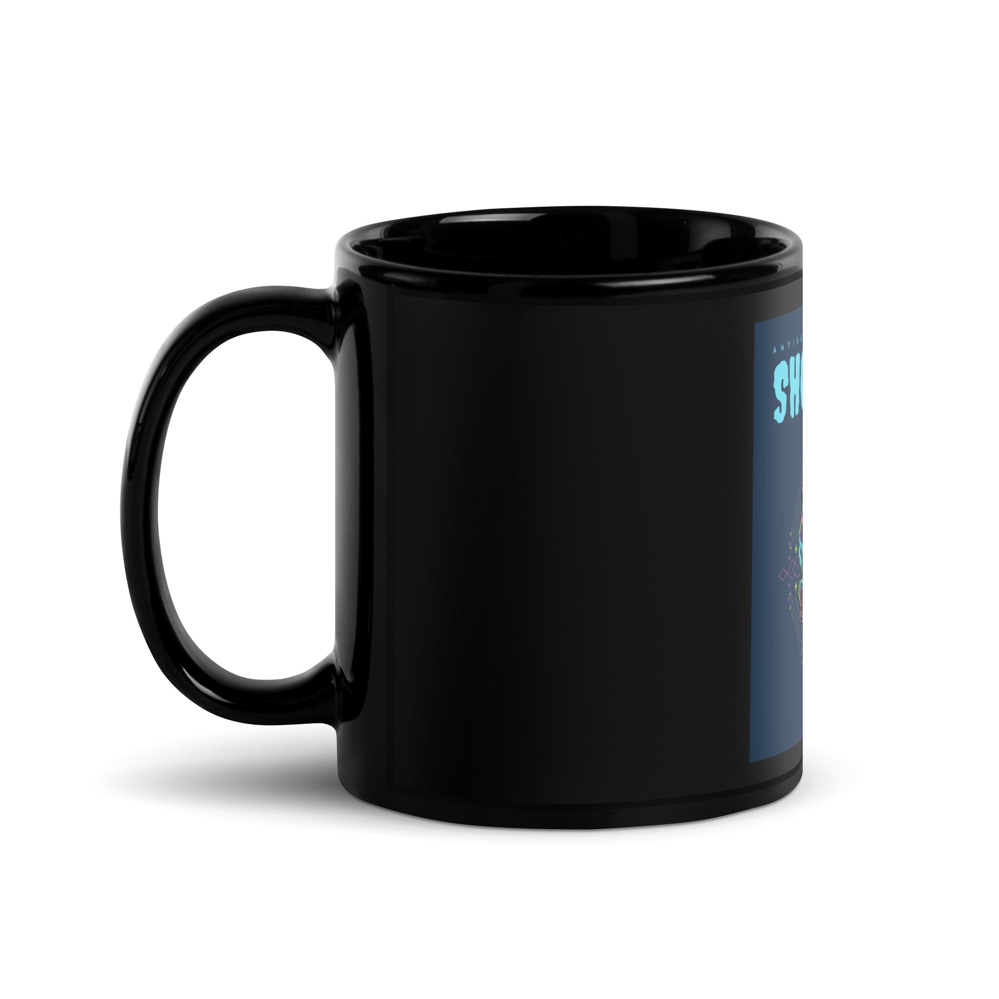 Show Face | Antisemitism Can't Hide | Black Glossy Mug