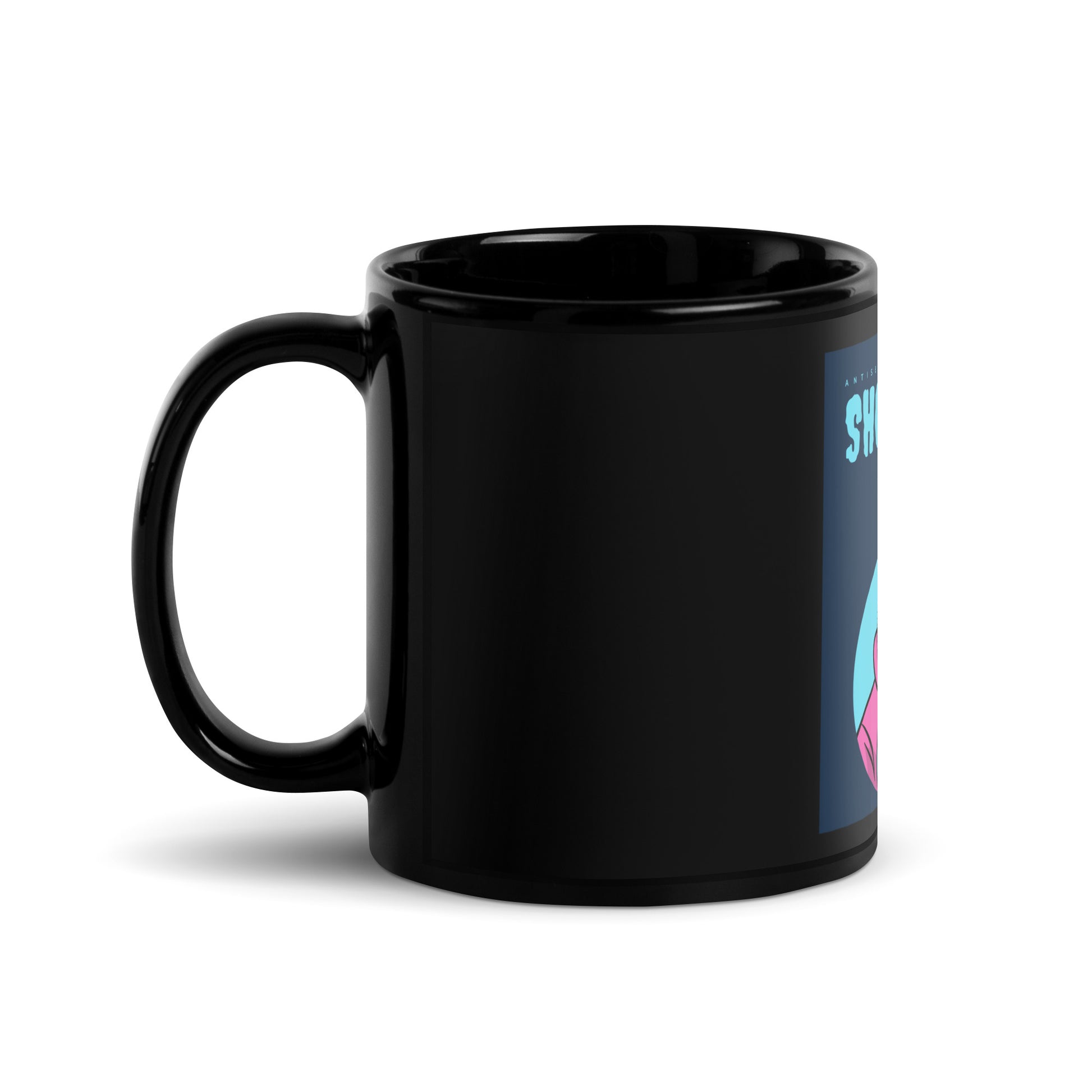 Show Face | Antisemitism Can't Hide | Black Glossy Mug