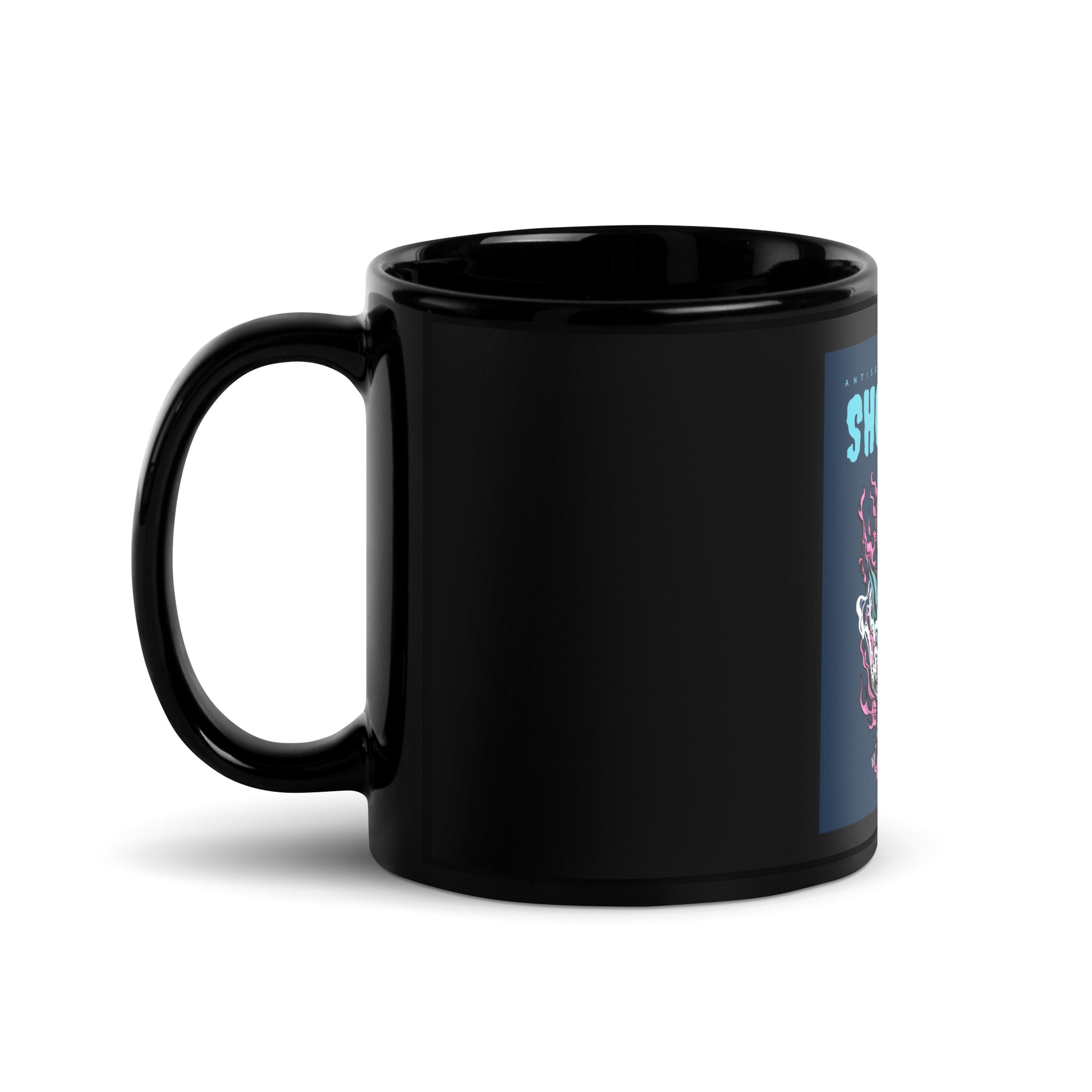 Show Face | Antisemitism Can't Hide | Black Glossy Mug