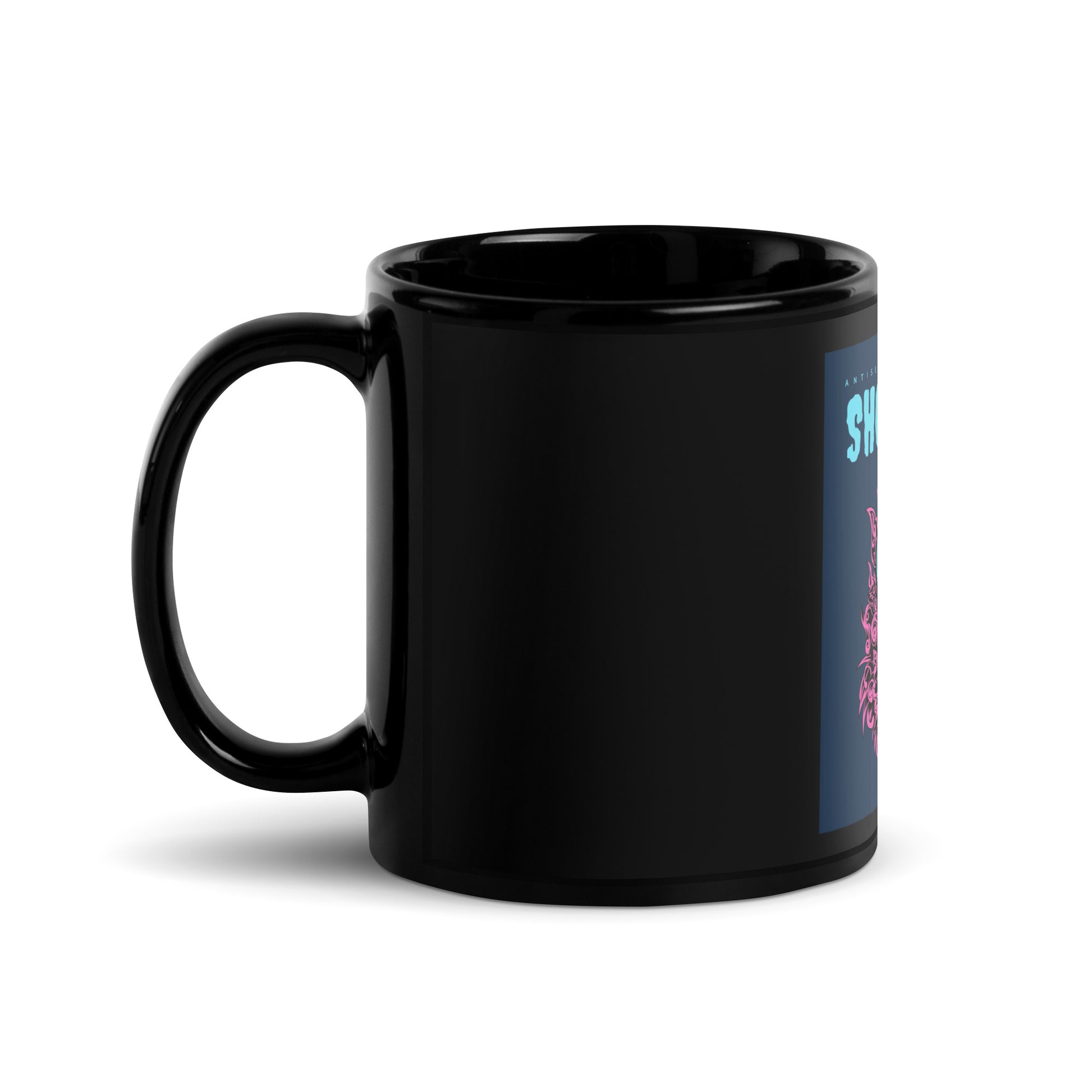 Show Face | Antisemitism Can't Hide | Black Glossy Mug