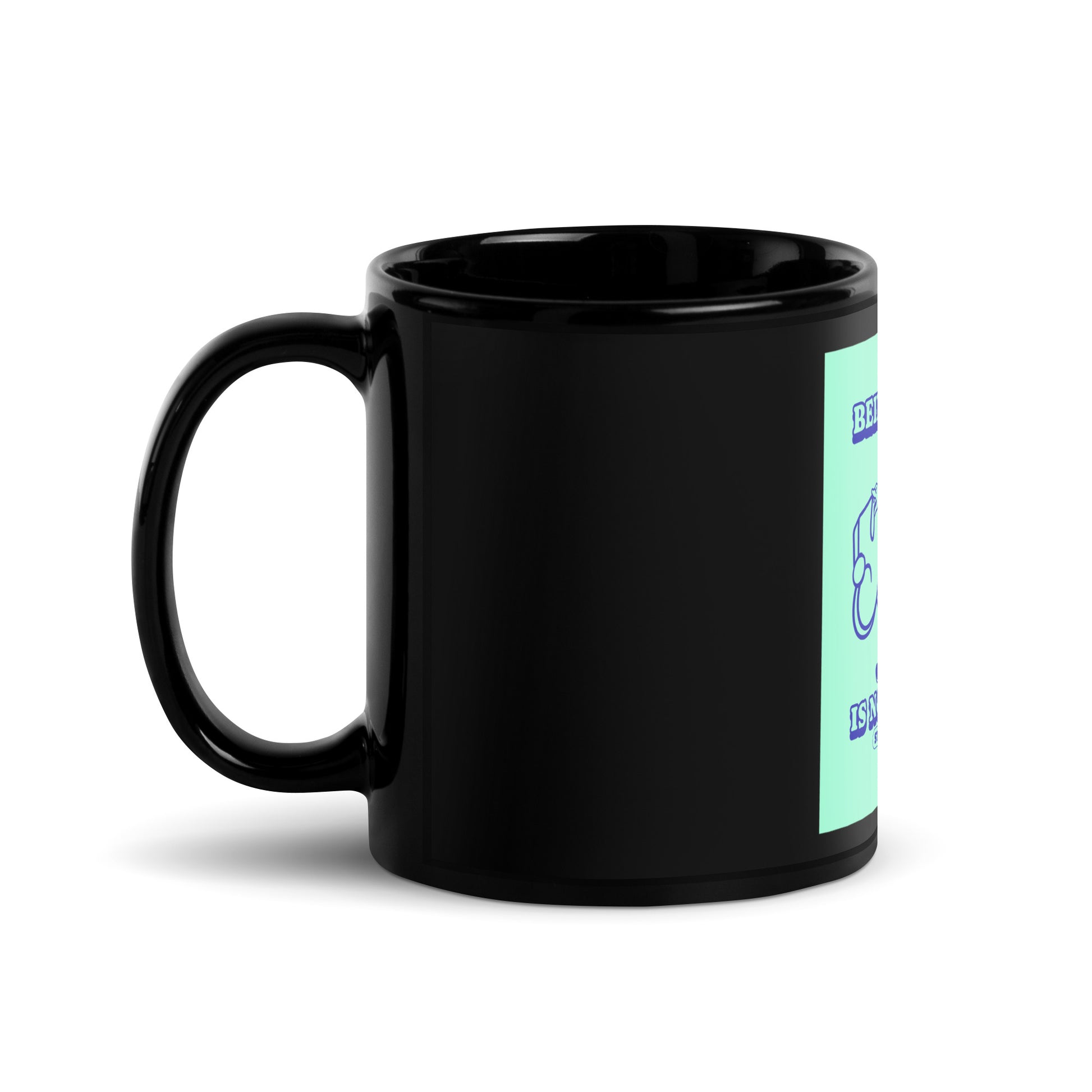 Streetart Graffiti Cartoon | Antisemitism | Black Glossy Mug