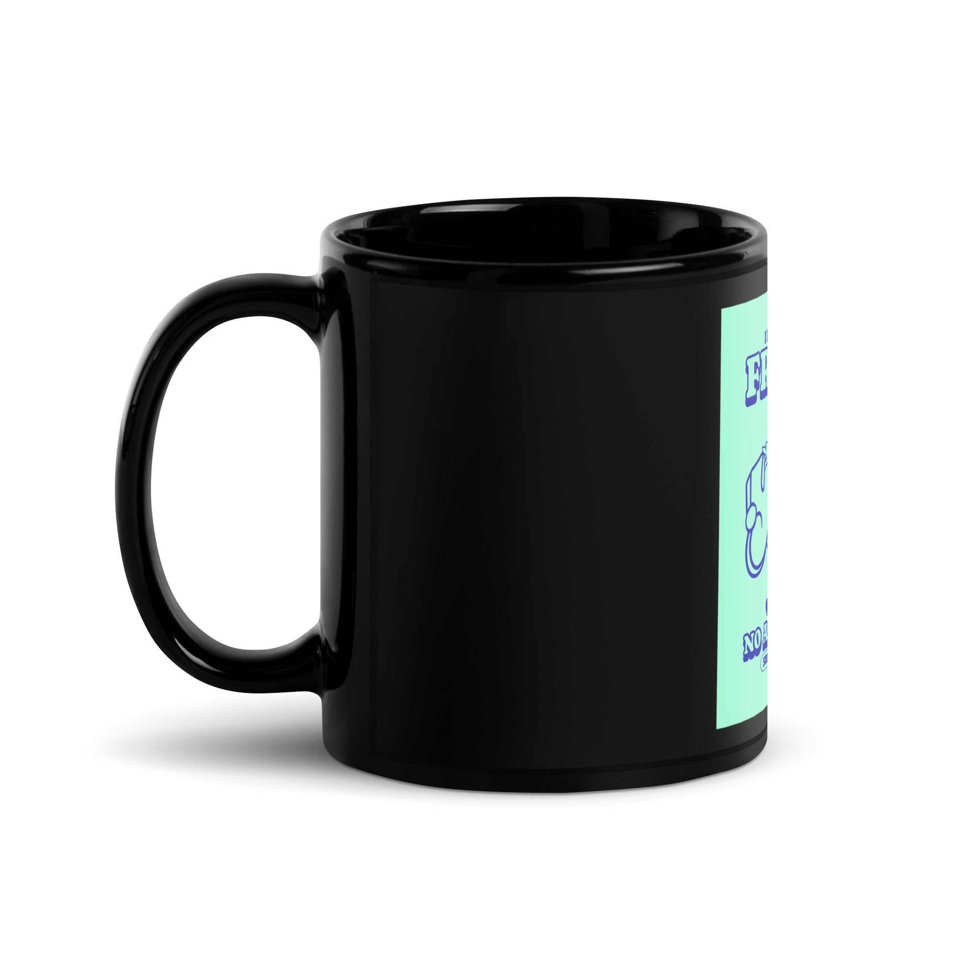 Streetart Graffiti Cartoon | Antisemitism | Black Glossy Mug