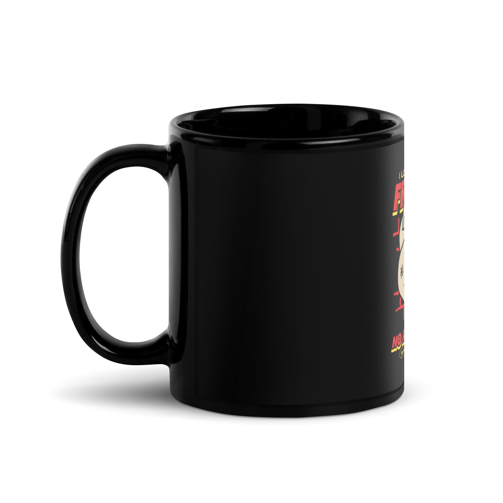 Streetart Graffiti Cartoon | Antisemitism | Black Glossy Mug