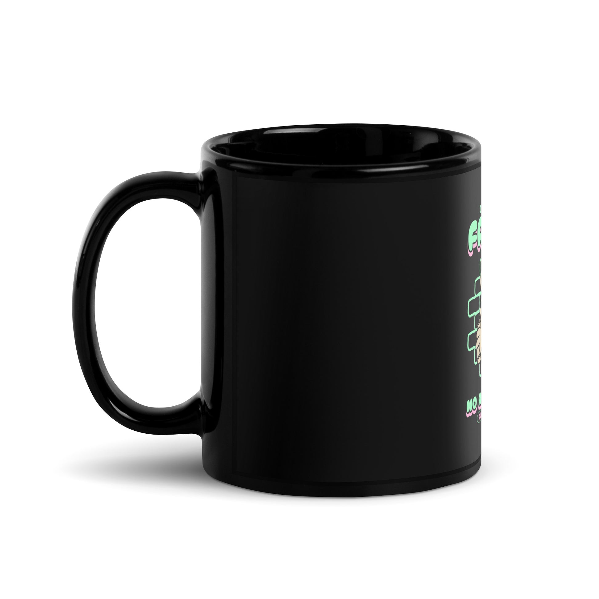 Streetart Graffiti Cartoon | Antisemitism | Black Glossy Mug