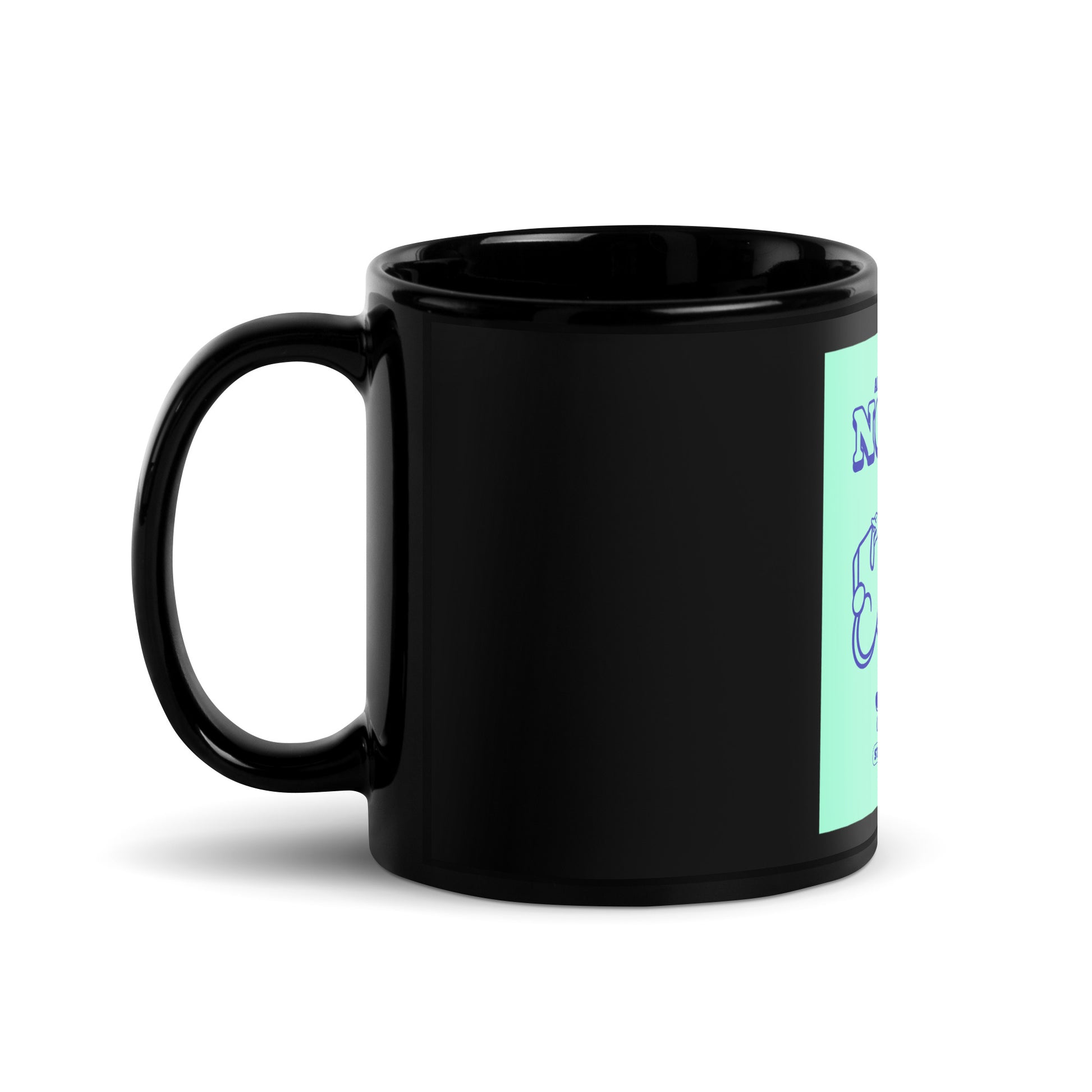 Streetart Graffiti Cartoon | Antisemitism | Black Glossy Mug