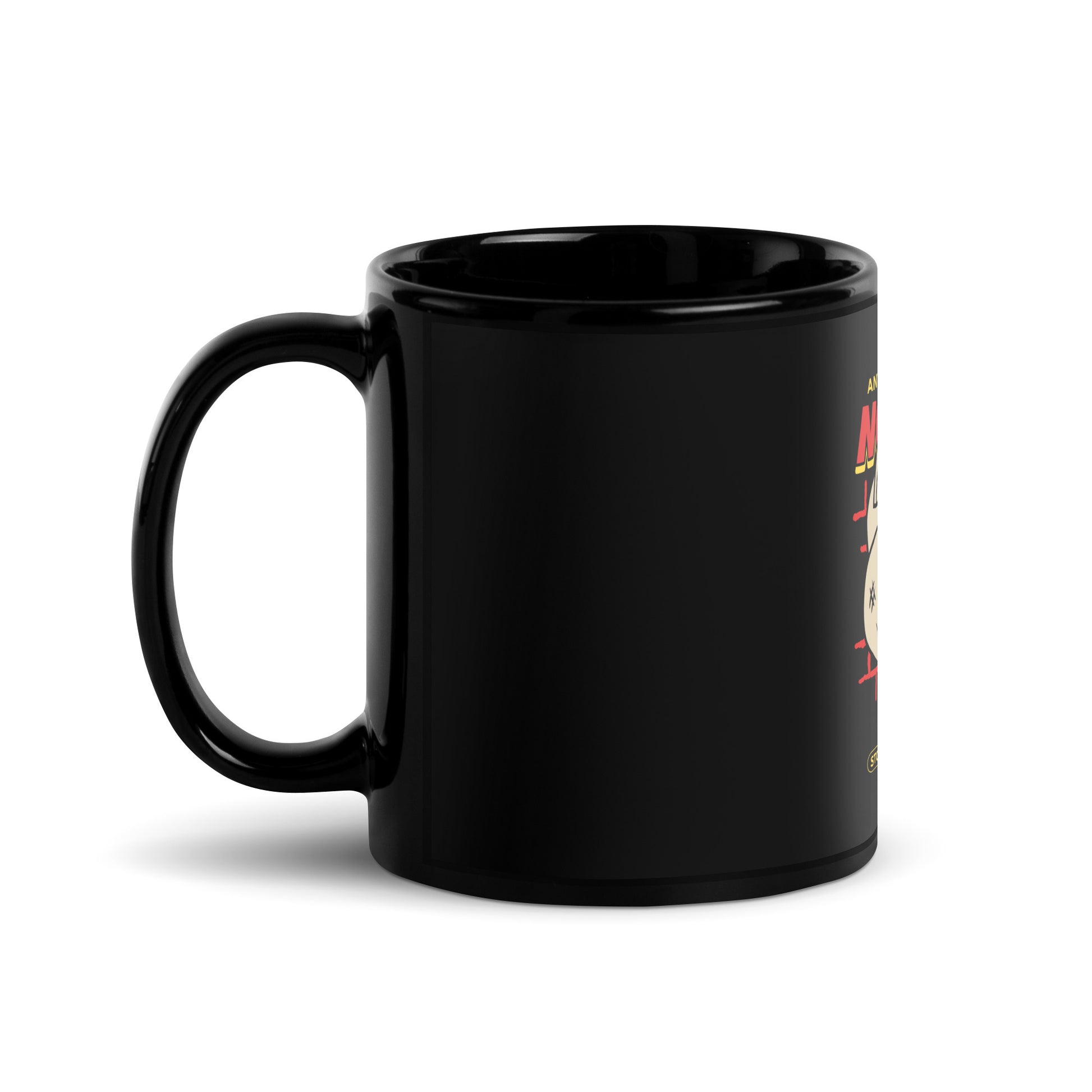 Streetart Graffiti Cartoon | Antisemitism | Black Glossy Mug