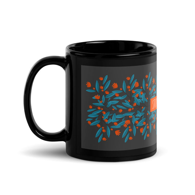 Flower Anthem | Antisemitism | Black Glossy Mug
