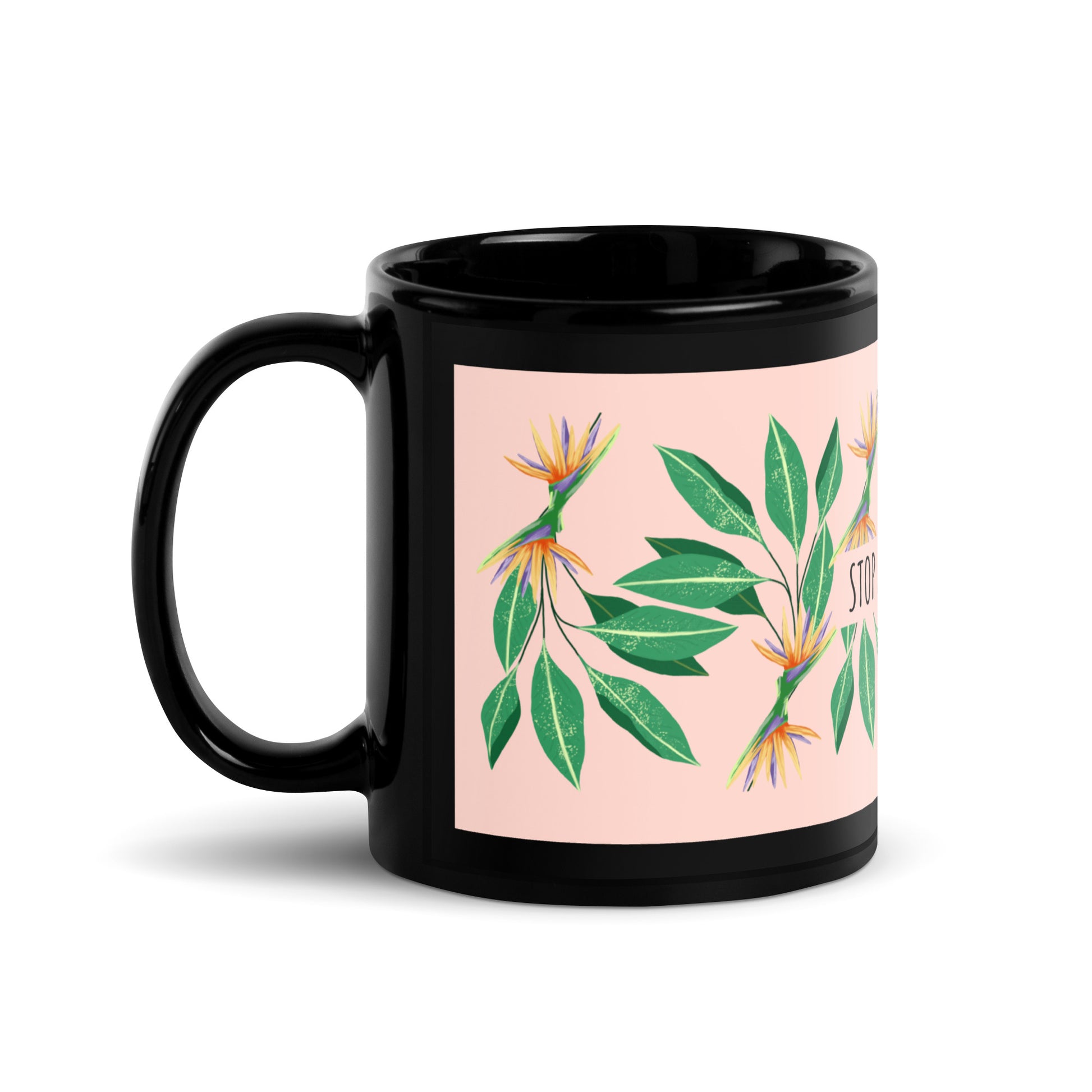 Flower Anthem | Antisemitism | Black Glossy Mug