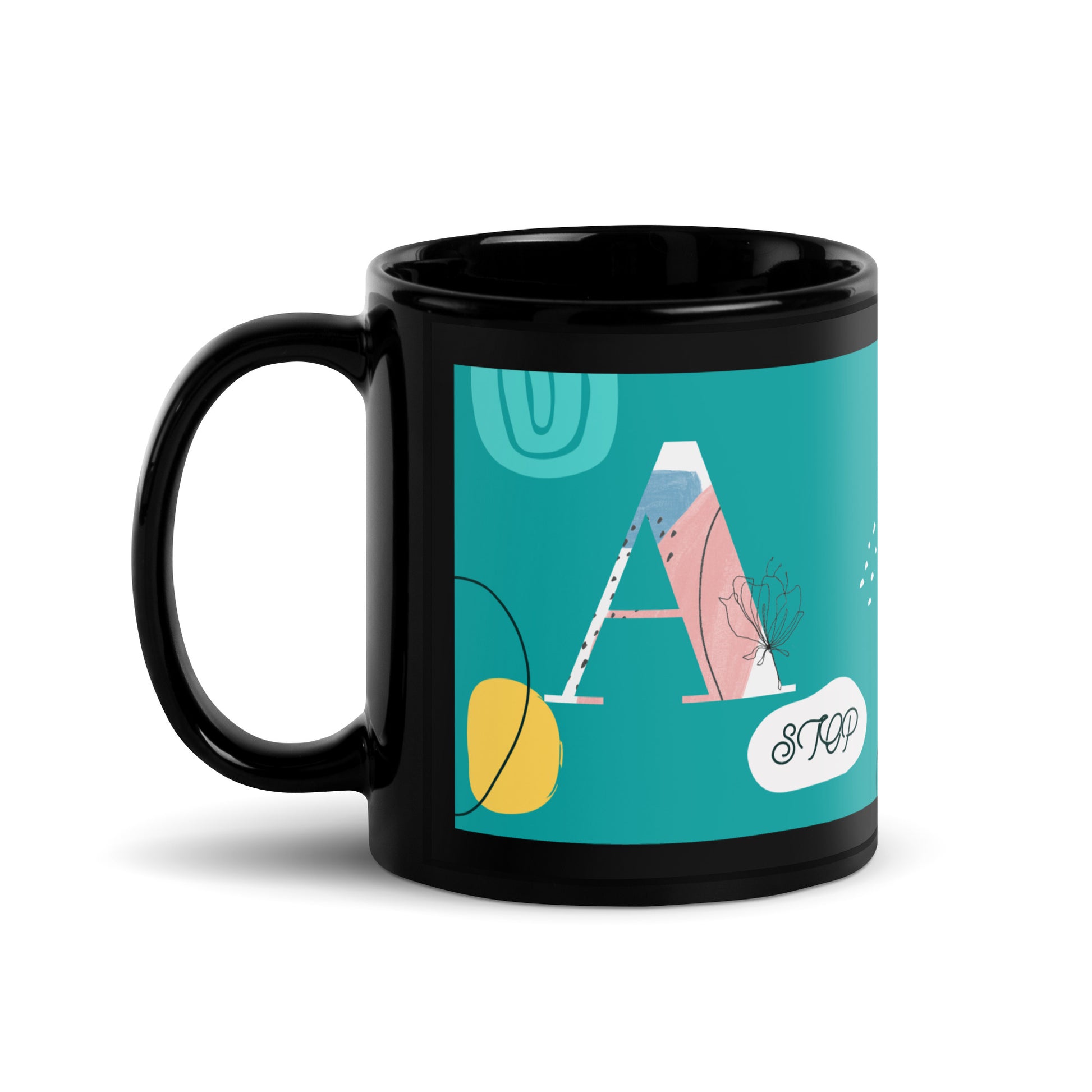 Minimal Shine | Antisemitism | Black Glossy Mug