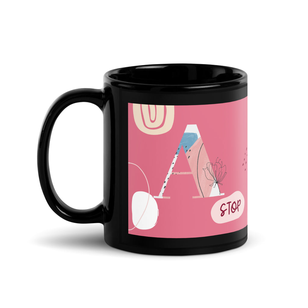 Minimal Shine | Antisemitism | Black Glossy Mug
