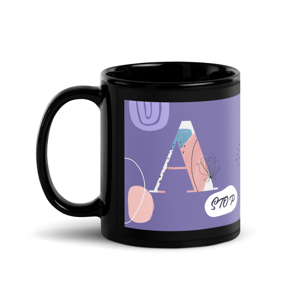 Minimal Shine | Antisemitism | Black Glossy Mug