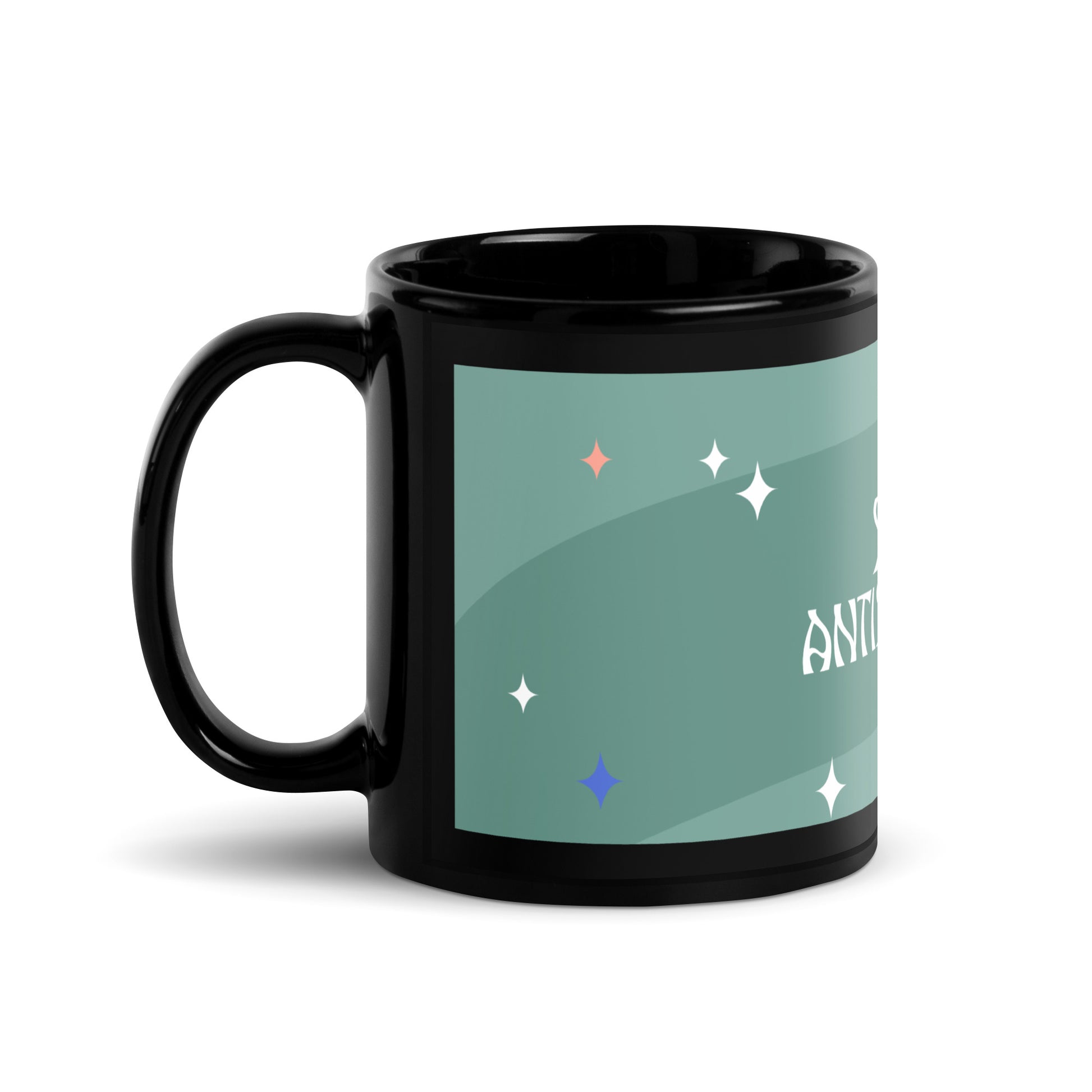 Minimal Shine | Antisemitism | Black Glossy Mug