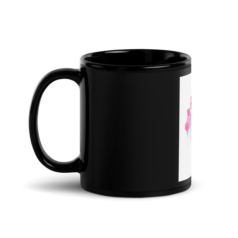 Fuck Antisemitism Graffiti | Black Glossy Mug