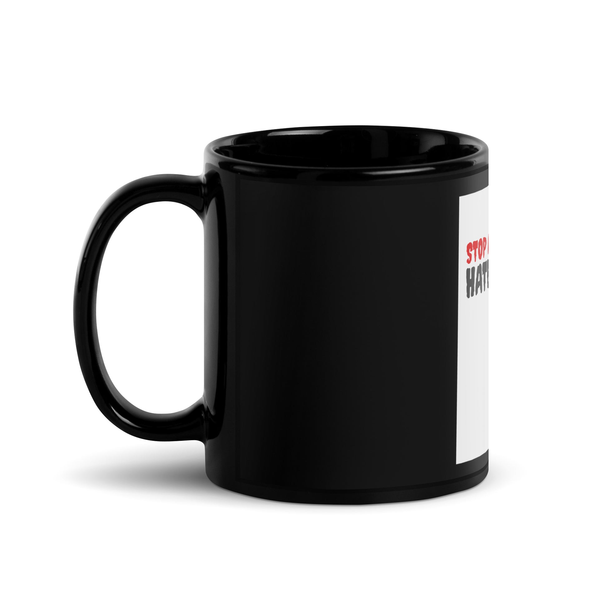 Antisemitic Hate Crimes | Black Glossy Mug